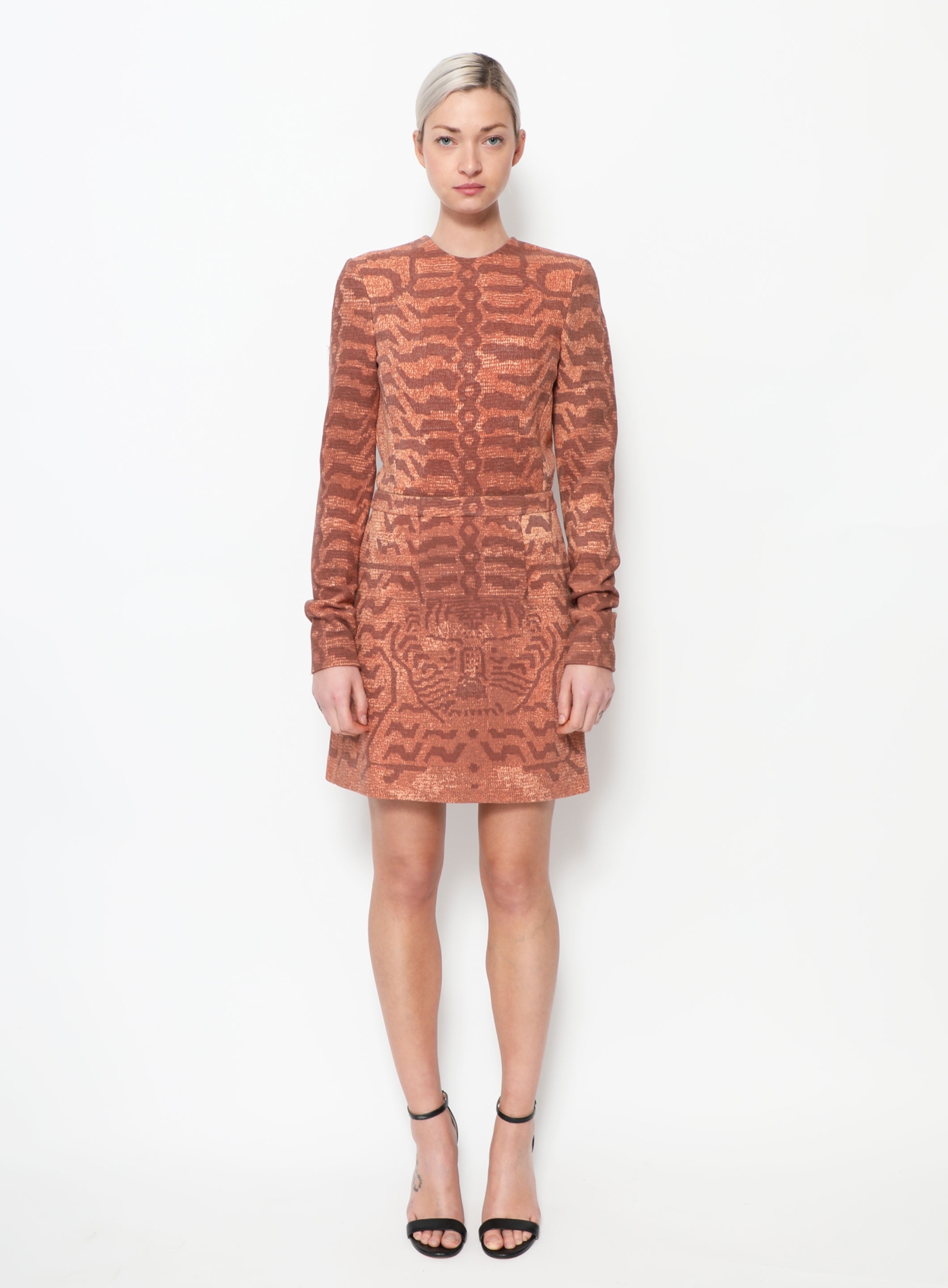 short tiger dress Short Dress Bali Tiger Brown L