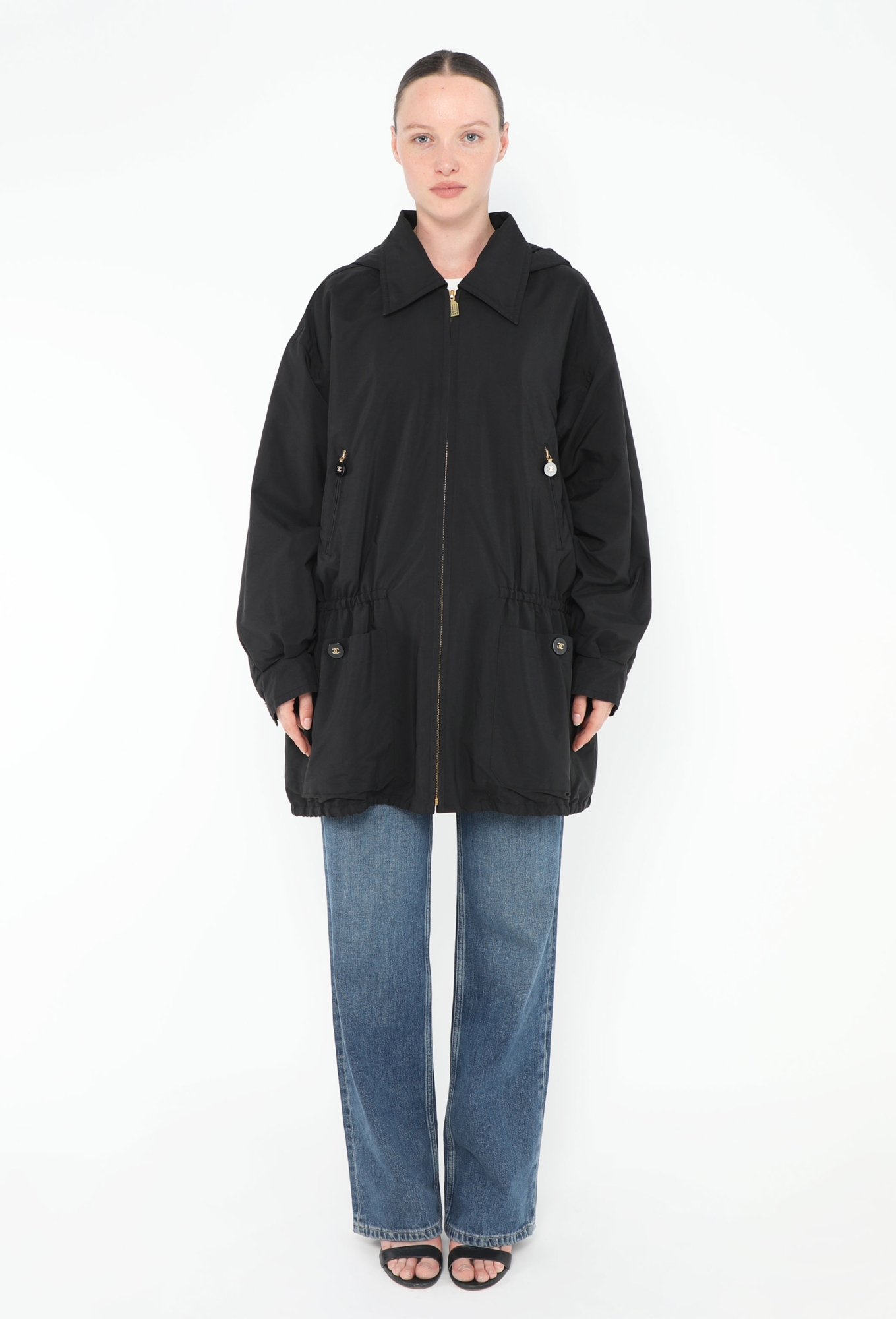 CHANEL ブラック ジャンパー ICONIC '80s Oversized Cinched Parka - Chanel | ReSee