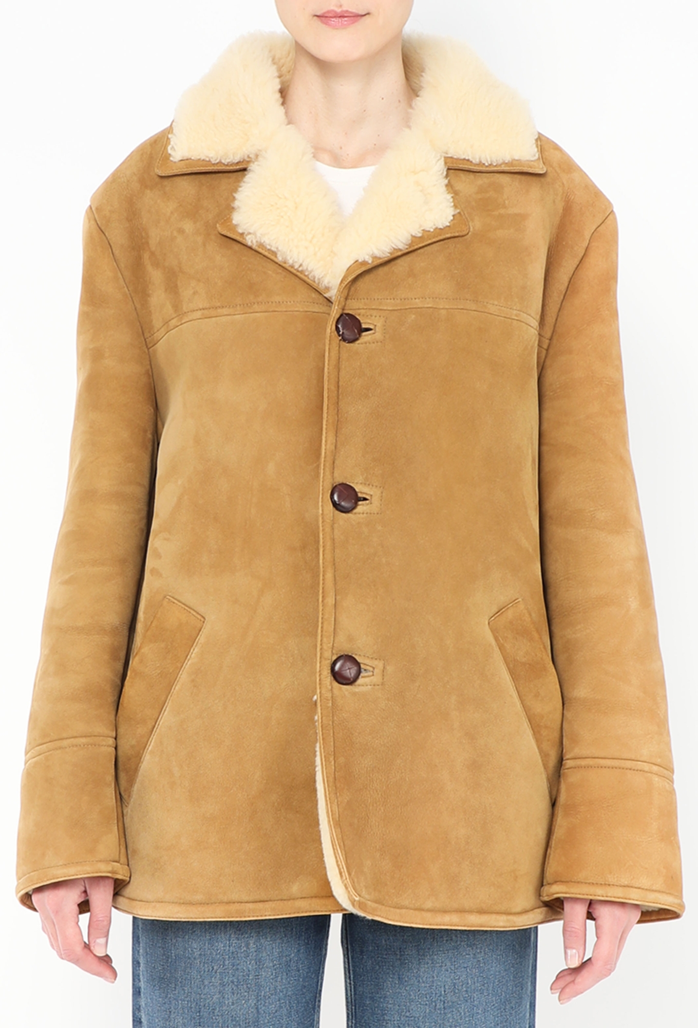 2020 Oversized Shearling-Lined Jacket - Céline | ReSee