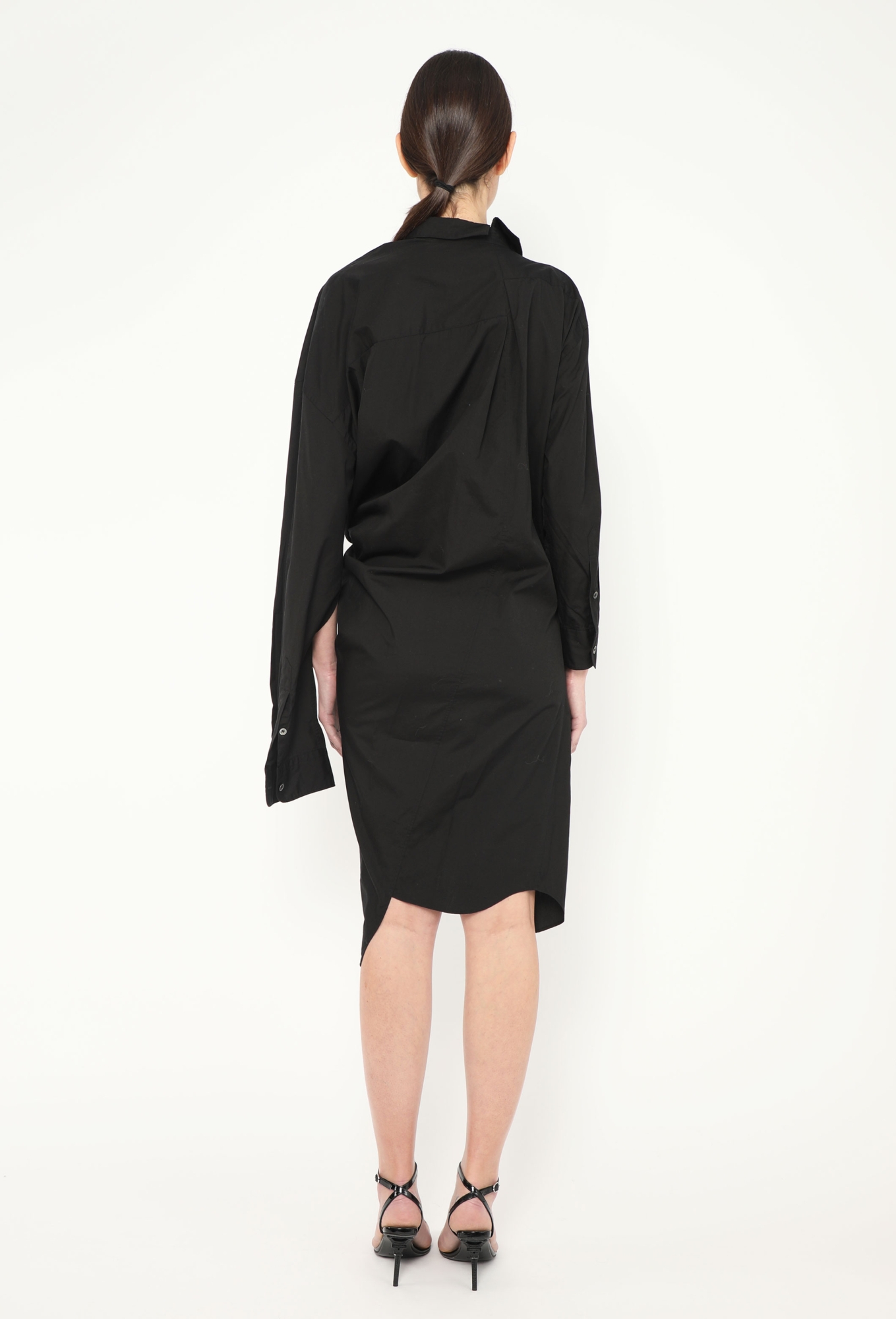 Asymmetrical Ruched Shirt Dress - Junya Watanabe | Authentic & Vintage |  ReSee
