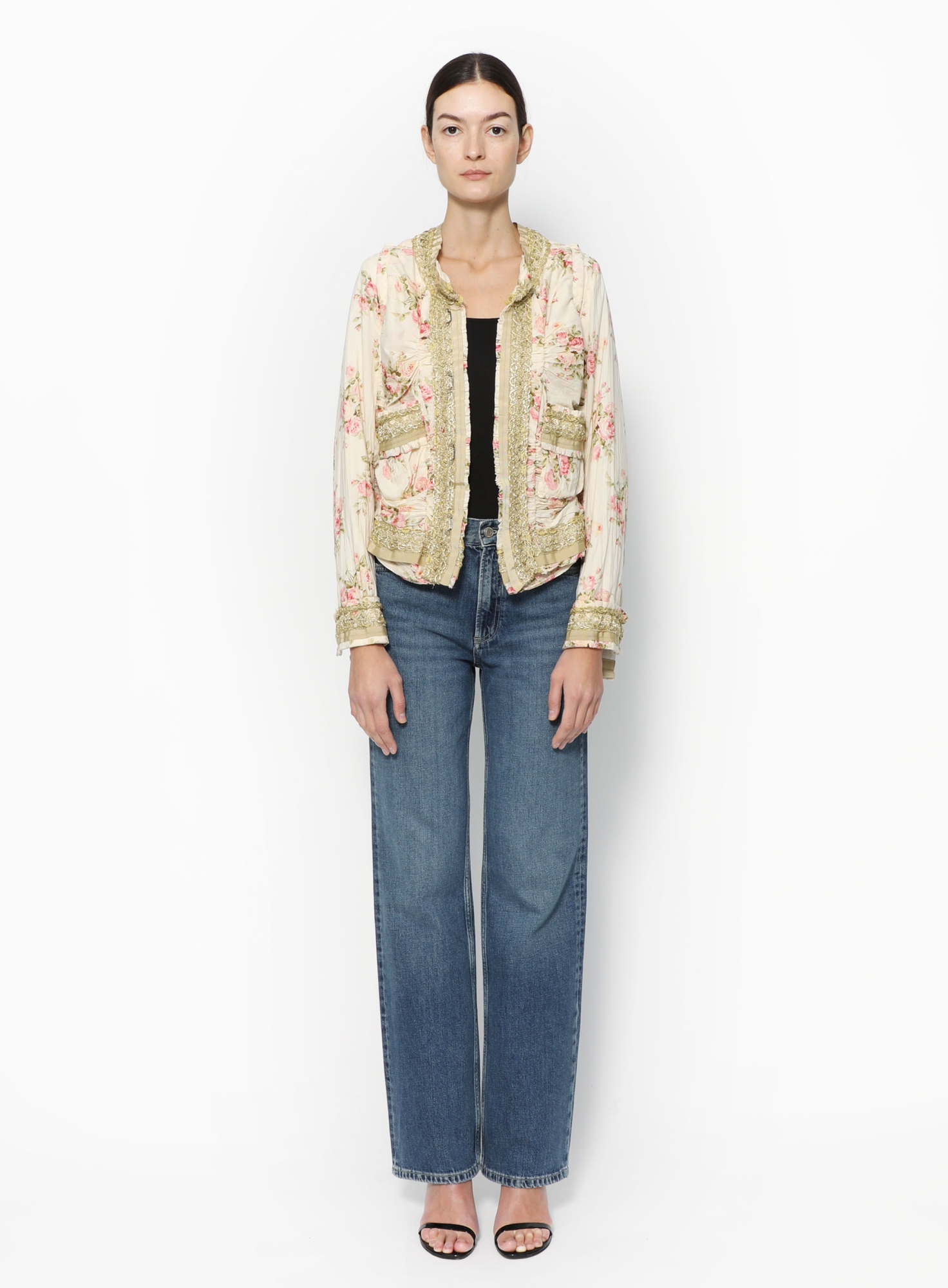 JUNYA WATANABE WOMEN ウィンドストッパージャケット Ruched Metallic Lace Jacket | Authentic & Vintage | ReSee