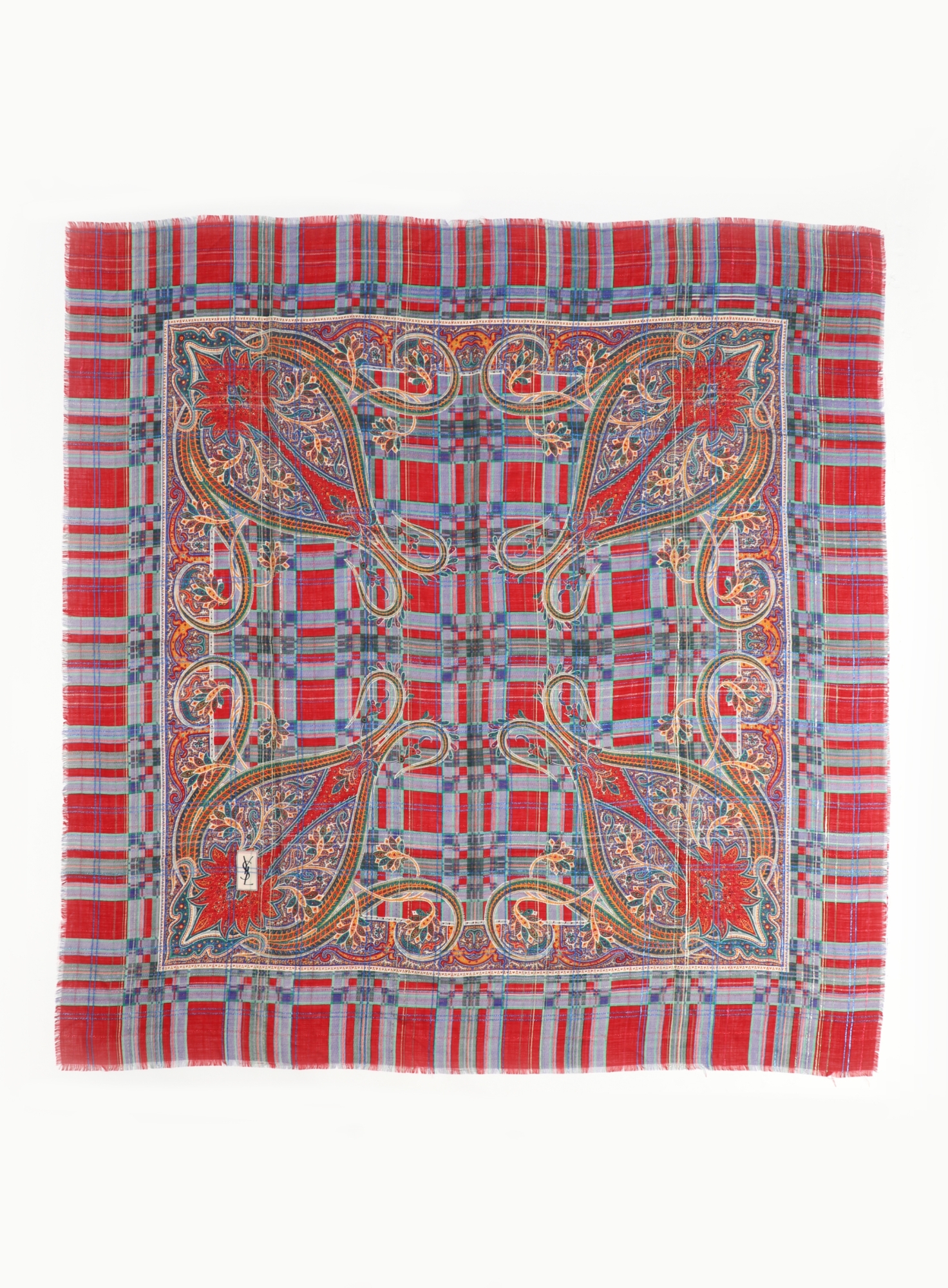 Russian Lamé Paisley Scarf | Authentic & Vintage | ReSee