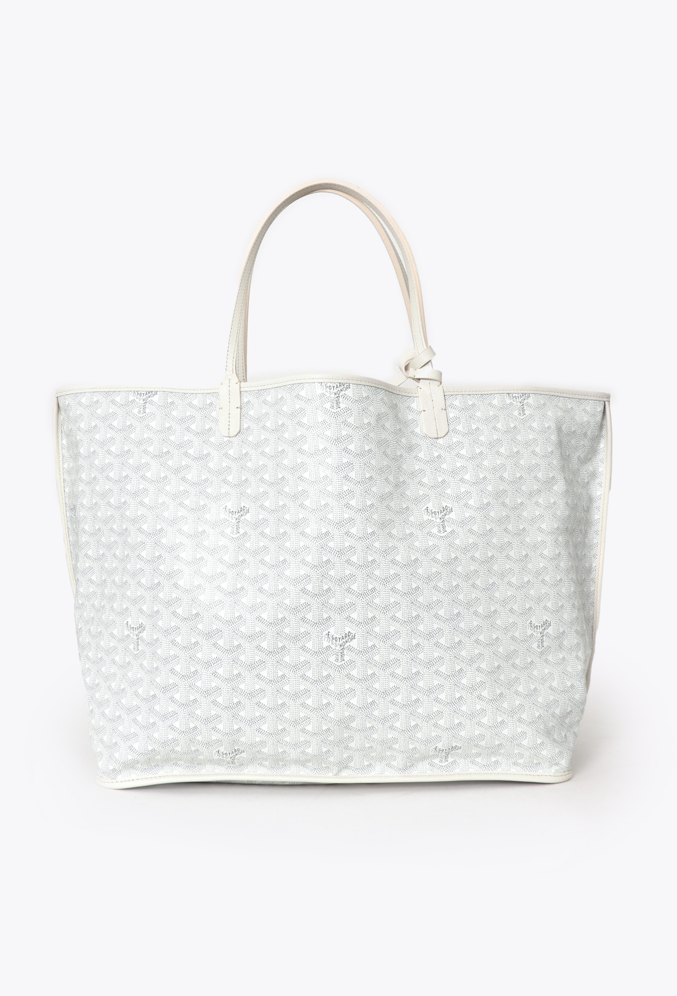 バッグ GOYARD SAINT LOUIS PM BLANC Saint Louis PM Tote Bag White Goyardine canvas - Goyard | ReSee