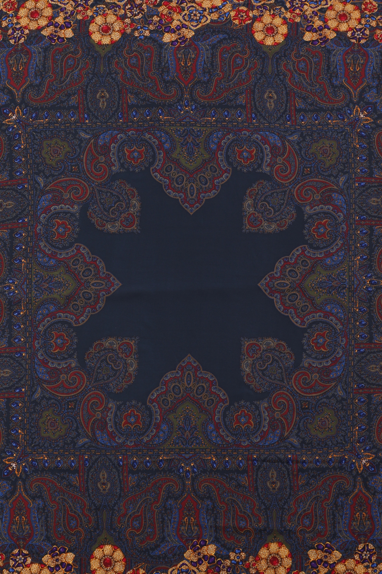 Vintage Byzantine Gripoix Silk Scarf - Chanel | ReSee
