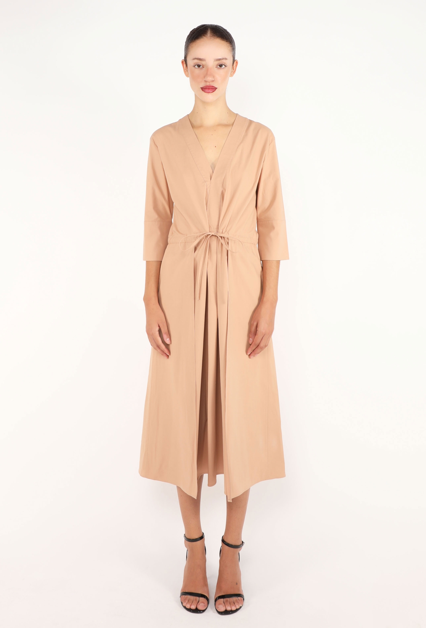utility dress beige Cotton Shift - Jil Sander Style:BR0039D04 Viral Backless Dress Canada Color:Peaches&Cream friendly Woven Linen that’s