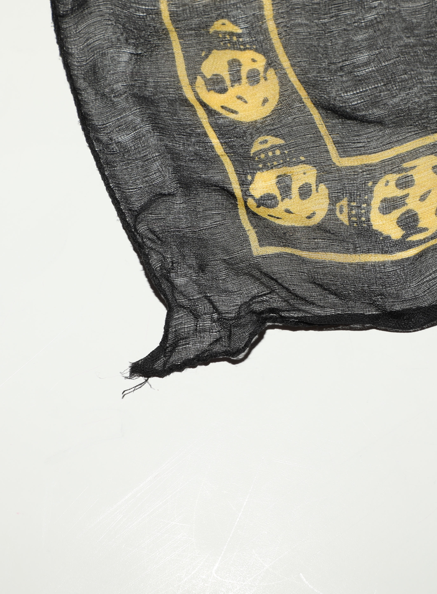 Early 2000s Chiffon Skull Scarf | Authentic & Vintage | ReSee