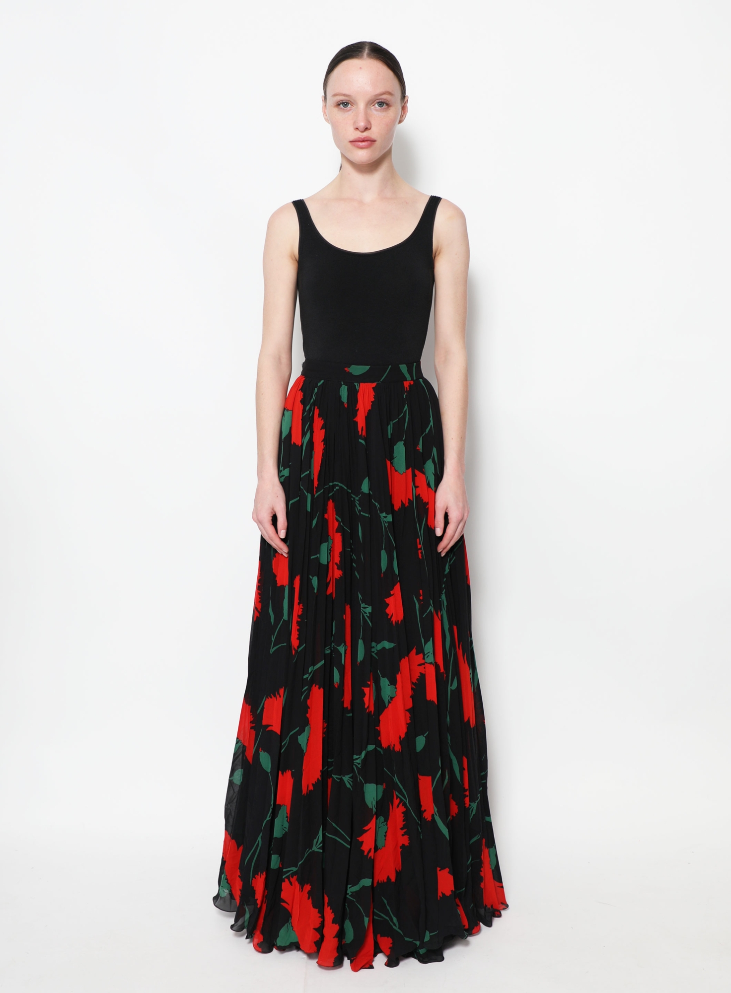 80s Floral Pleated Skirt | Authentic & Vintage | ReSee