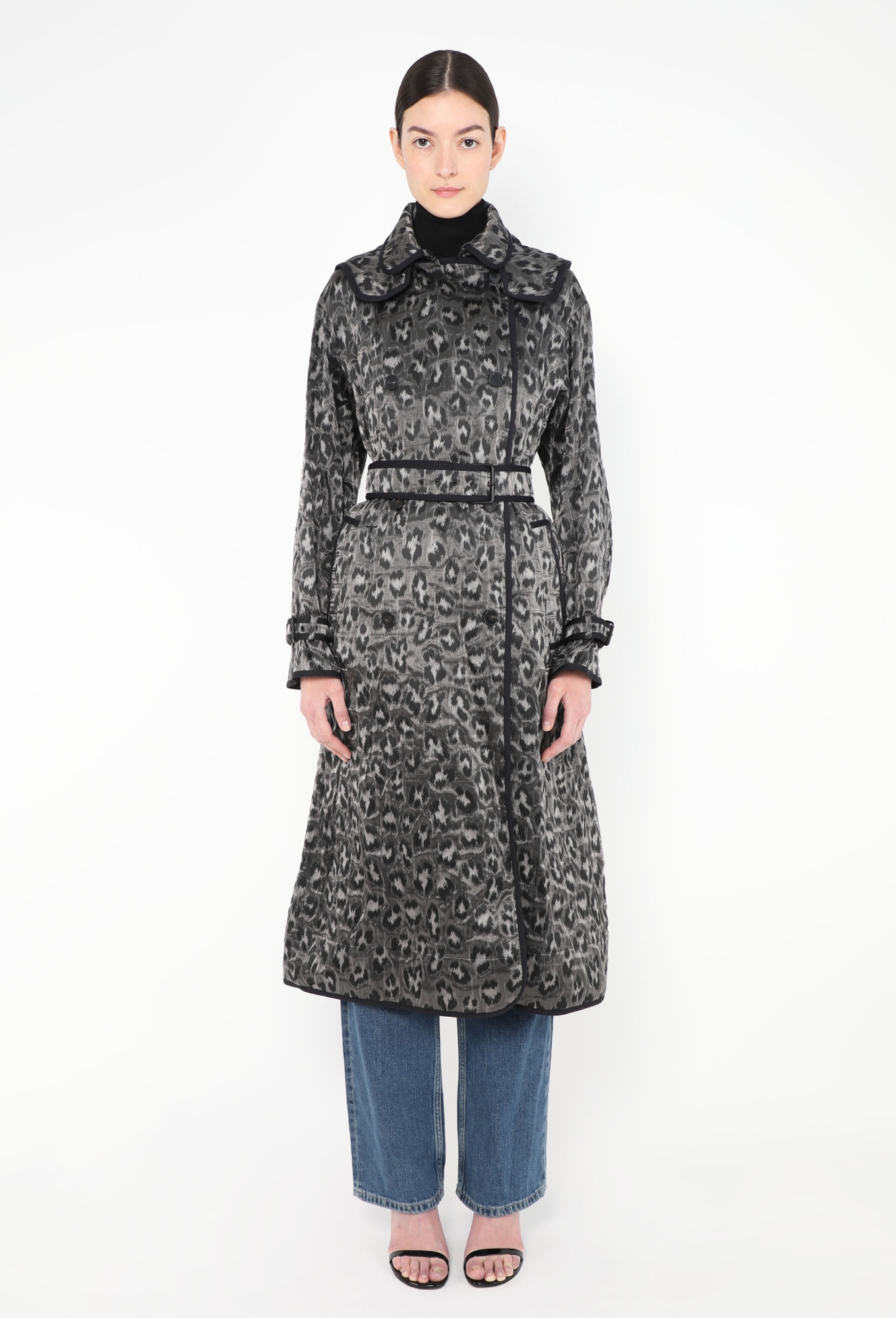 美品 Christian Dior ディオール ハラコ レオパード コート Jacquard Leopard Print Trench - Dior | ReSee