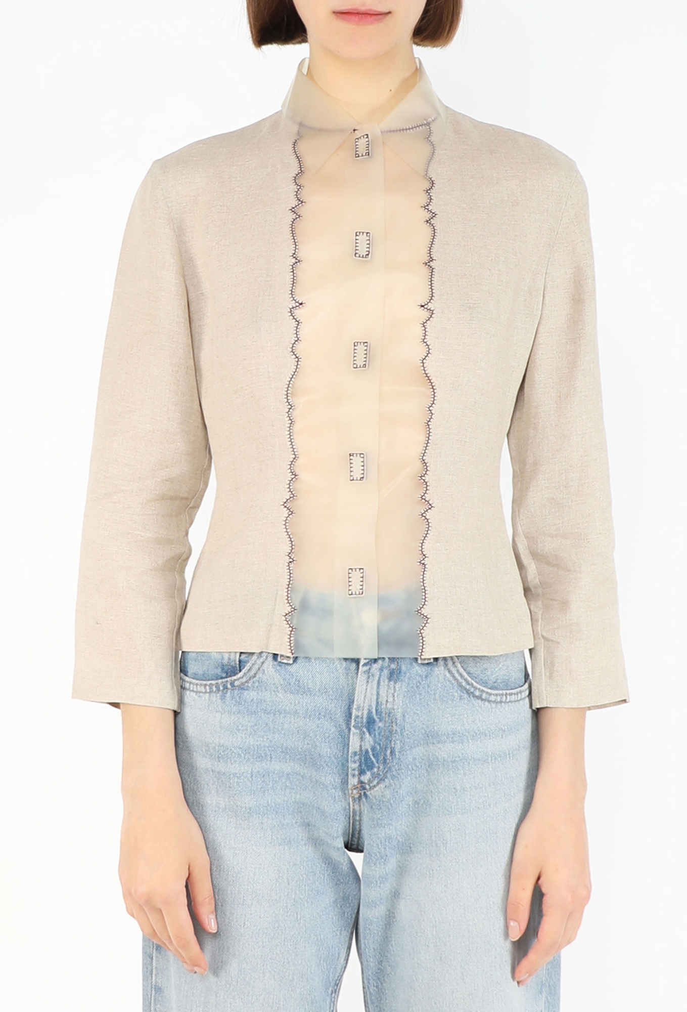 Latex Panel Linen Top, S/S 1998 - Prada | ReSee