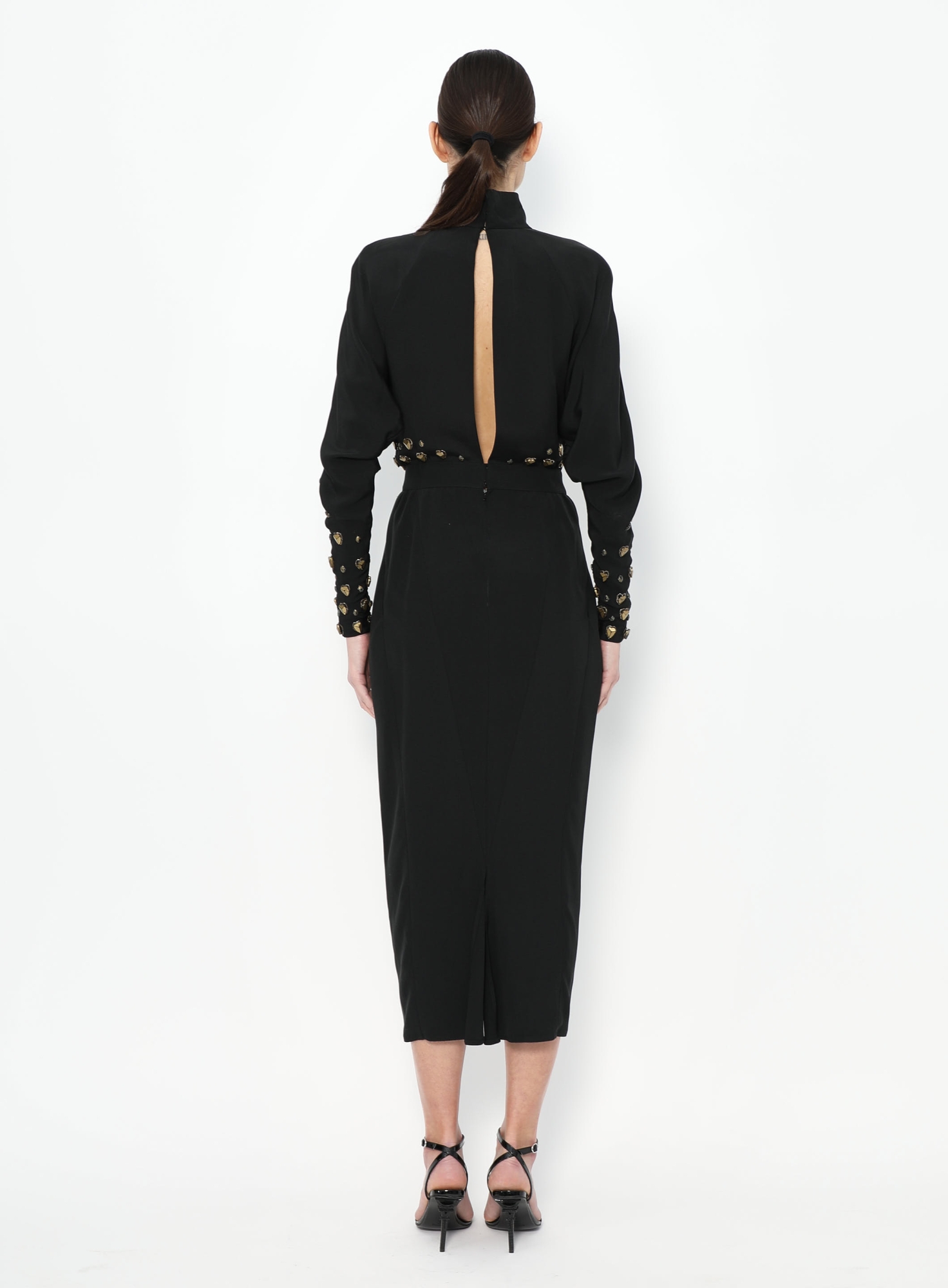 RARE Karl Lagerfeld F/W 1986 Adorned Silk Dress | Authentic & Vintage |  ReSee