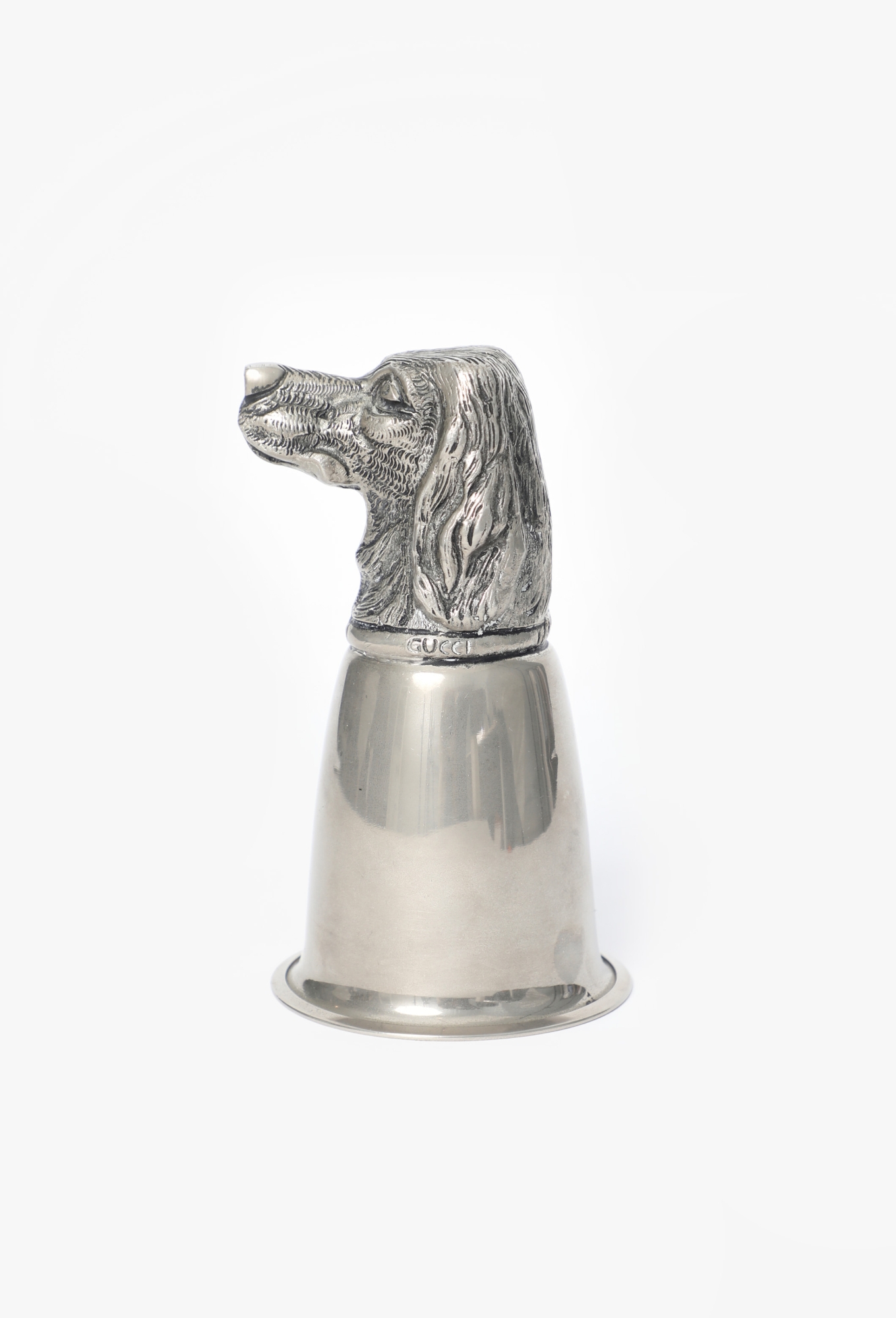 置物 GUCCI ITALY 70s Carved Dog Head Chalice - Gucci | ReSee