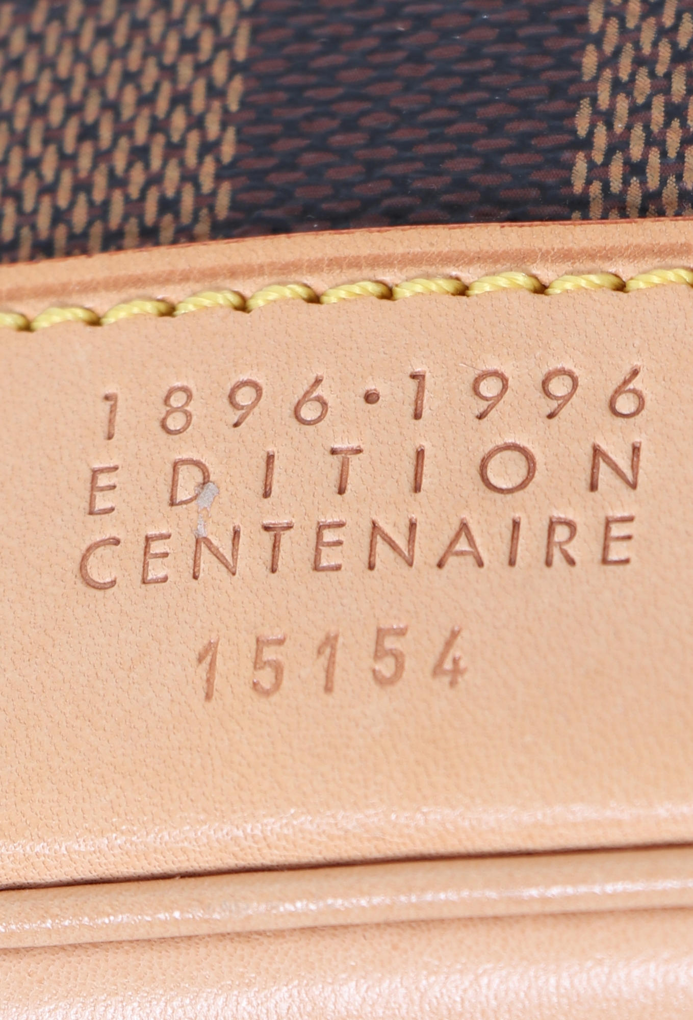 Authentic Louis Vuitton Soho Backpack w/ certificate Louis Vuitton Damier Ebene Soho Centenaire Backpack 1853827  main image 3