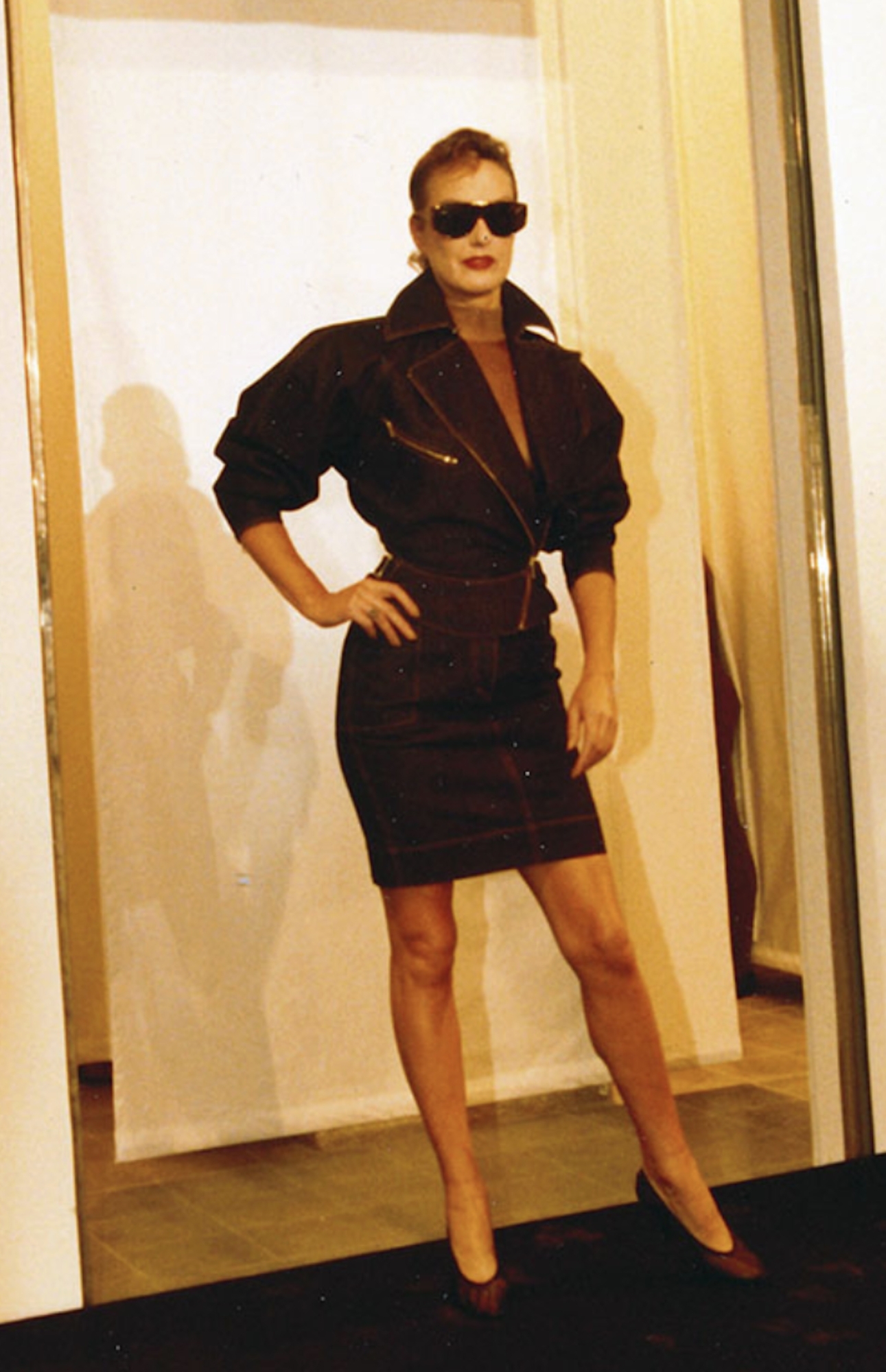 ICONIC 1986 Denim Biker Ensemble - Alaïa | ReSee