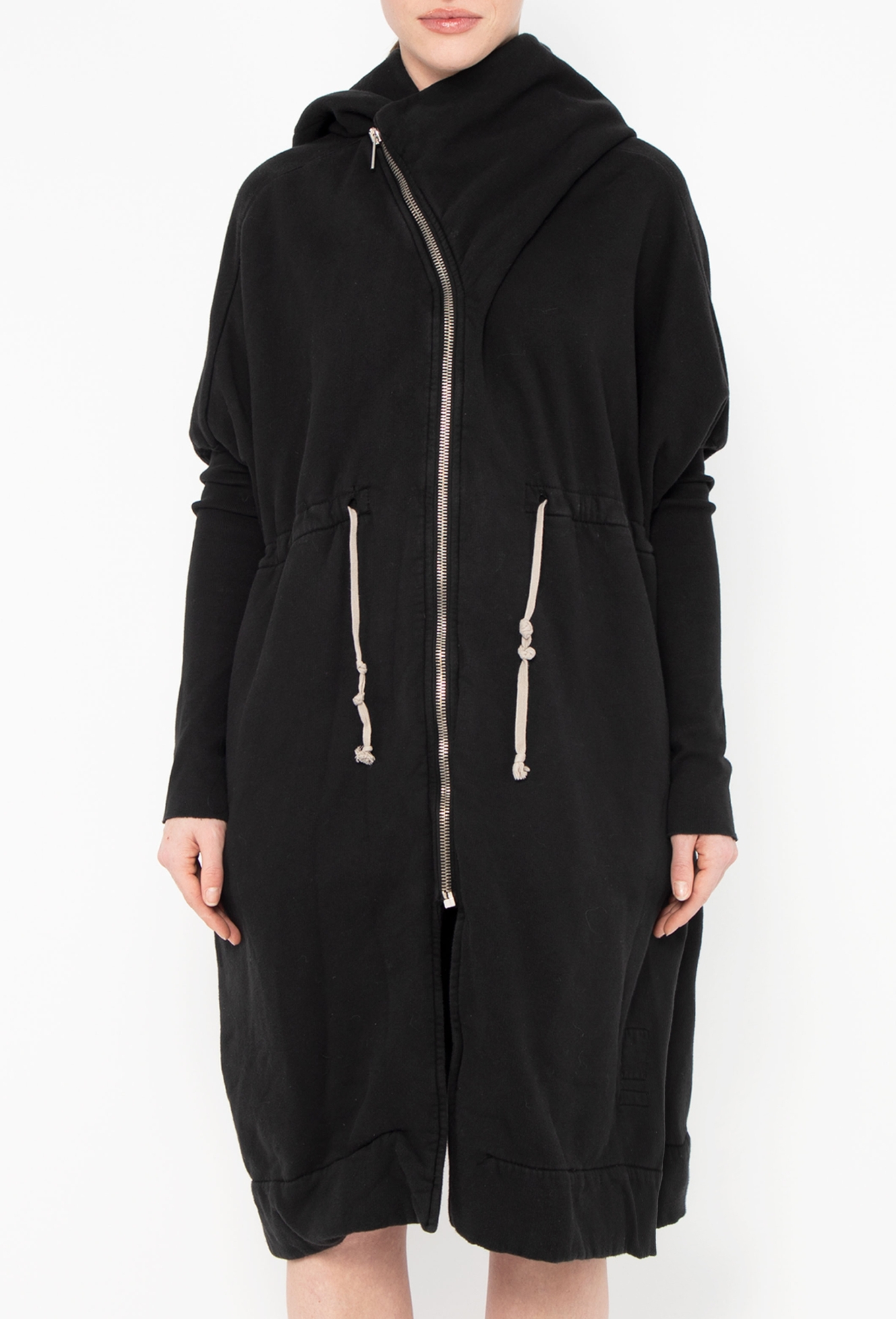 hooded asymmetrical dress FW04 