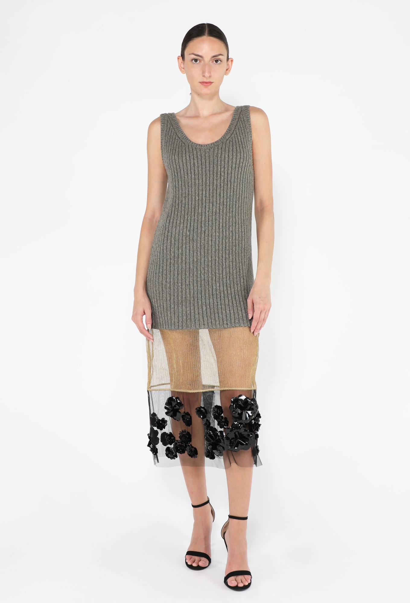 prada knit dress Prada Pleated Silk Knit Dress