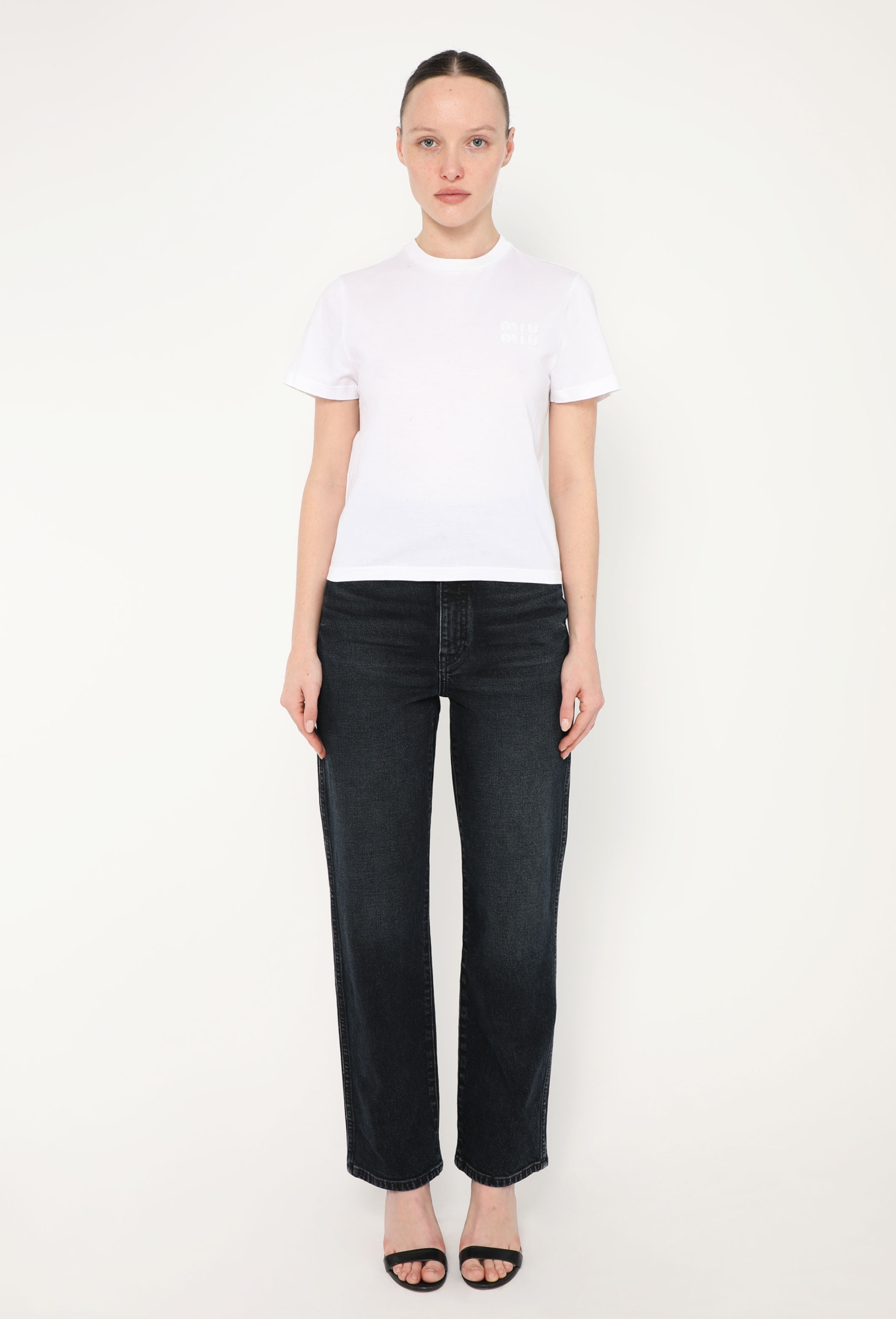 2023 Cropped Emblem T-Shirt - Miu Miu | Authentic & Vintage | ReSee