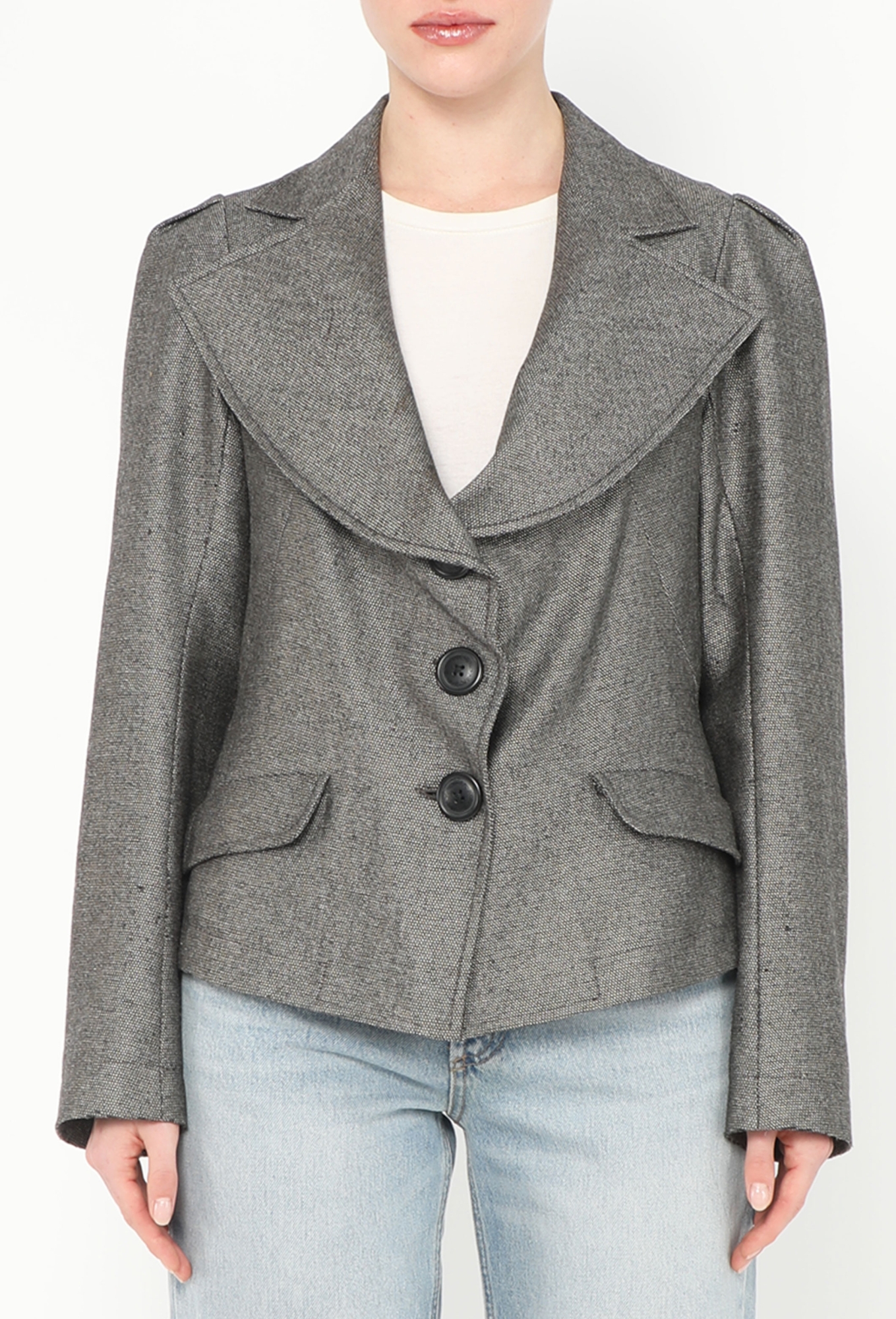 90s Anglomania Sculpted Lapel Blazer - Vivienne Westwood
