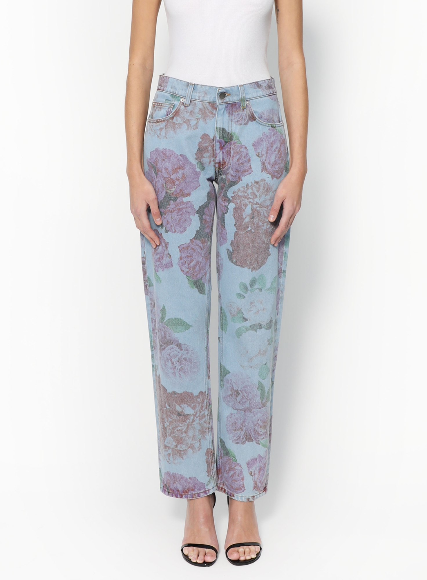 molly goddard 花柄　デニム Otto Rose Print Jeans | Authentic & Vintage | ReSee