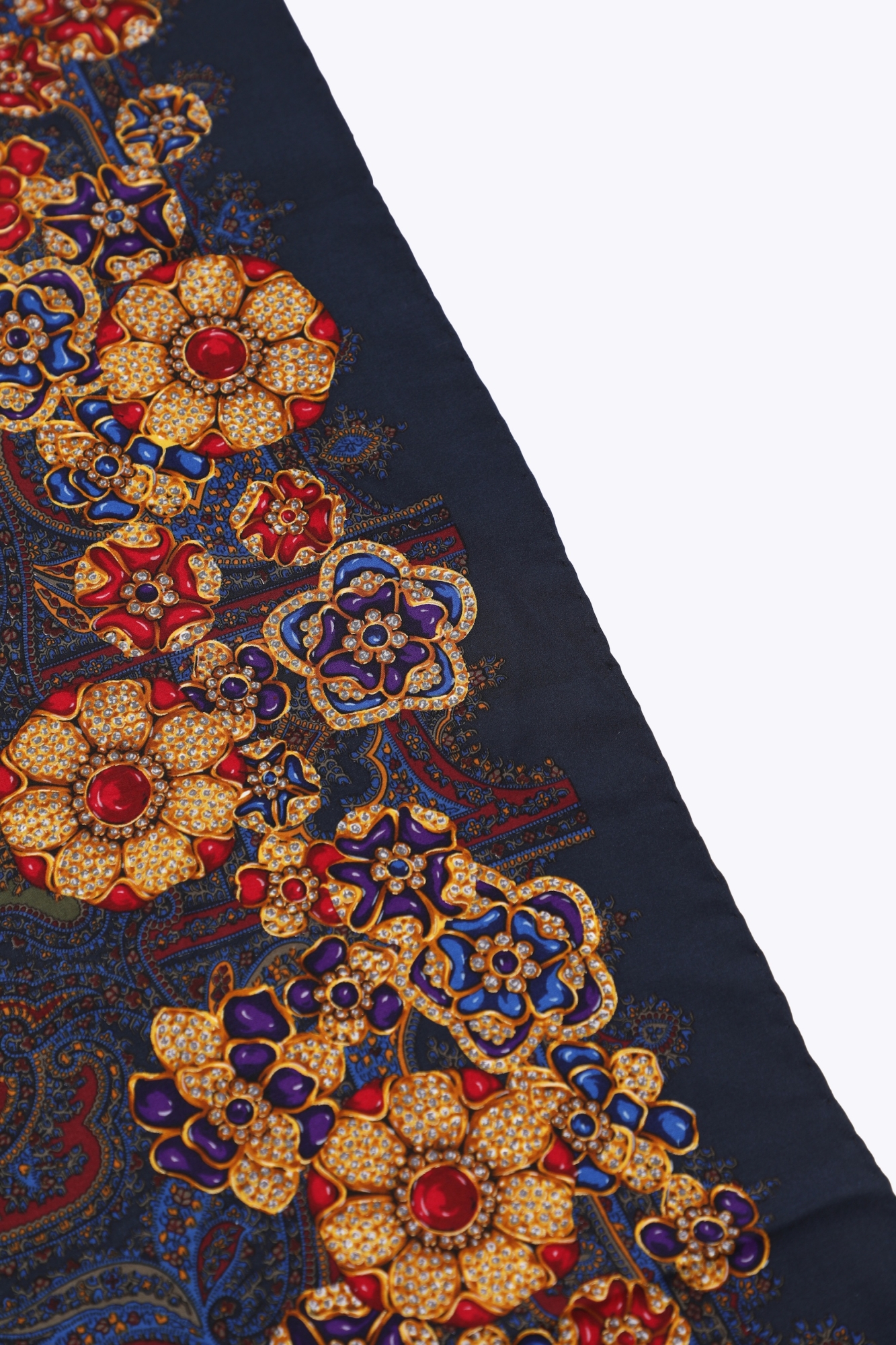 Vintage Byzantine Gripoix Silk Scarf - Chanel | ReSee