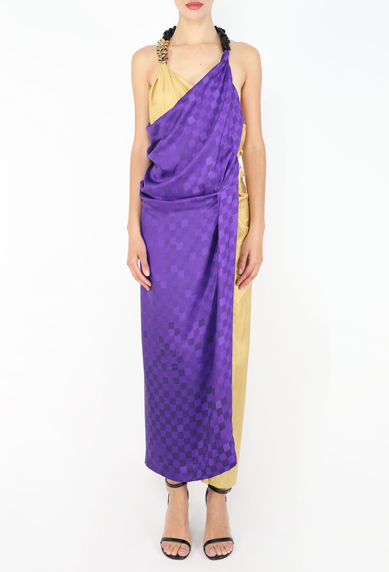 Draped Silk Halter Dress, S/S 2009 - Dries Van Noten | ReSee
