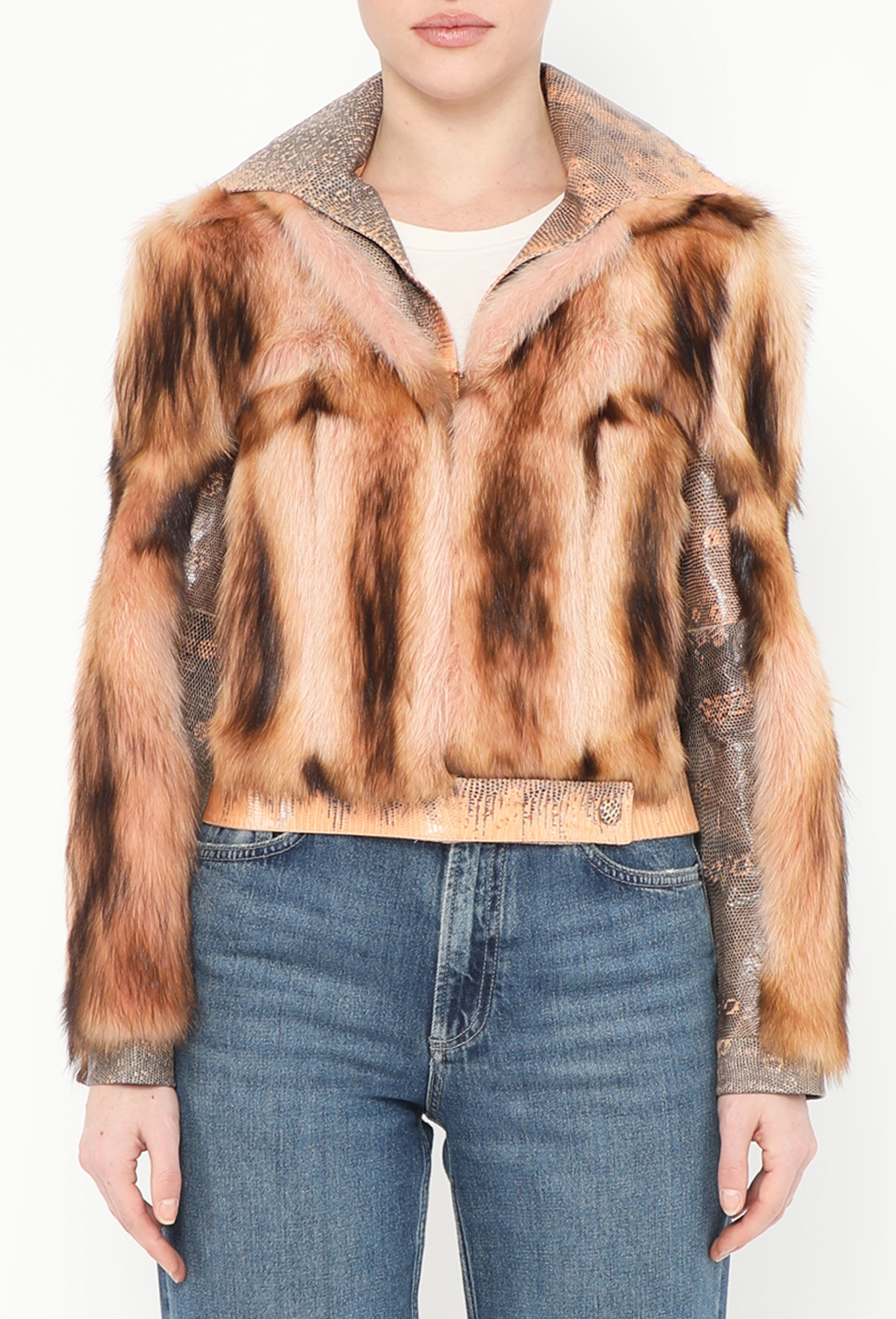 BERNINGS SHO python fur jacket V系 y2k F/W 2000 Python Fur Bomber Jacket | Authentic & Vintage | ReSee