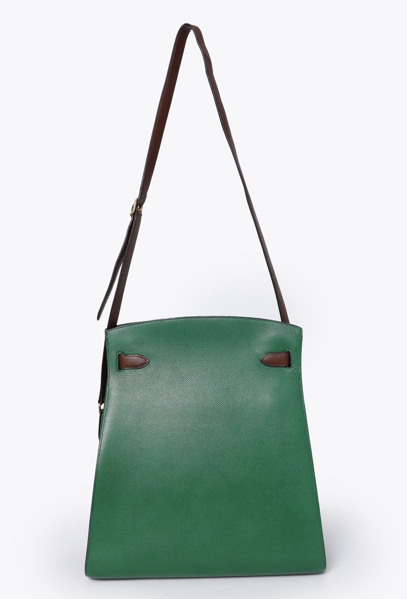 RARE '90s Vert Bengale Courchevel Kelly Sport GM - Hermès | ReSee