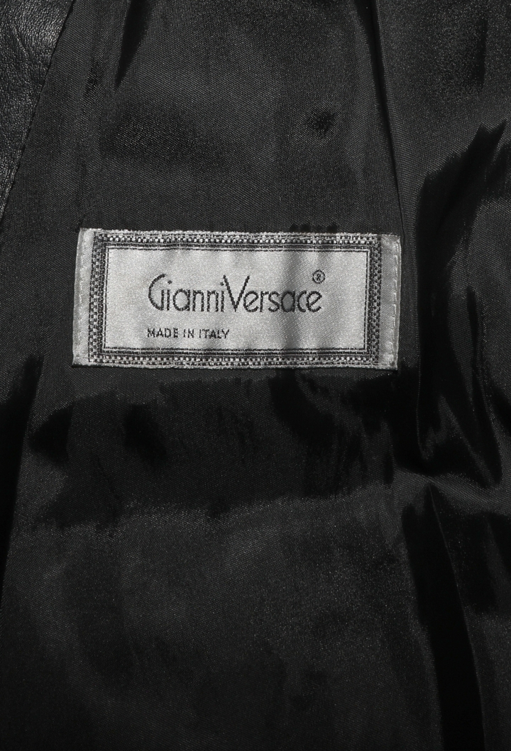 Studded Leather Coat Dress, F/W 1989 - Gianni Versace | ReSee