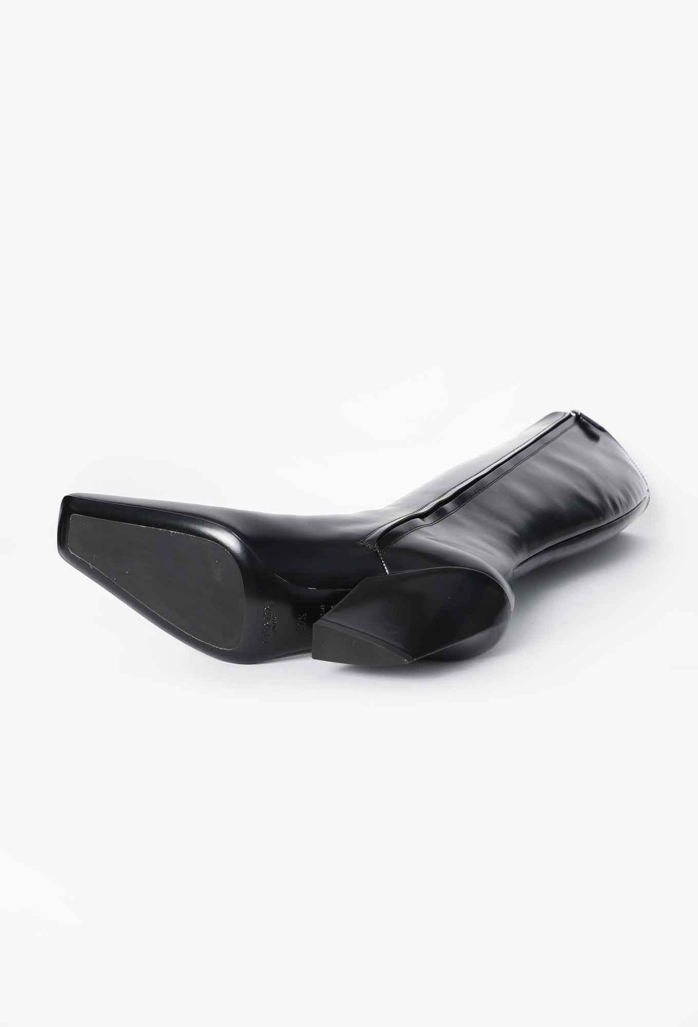 F/W 2022 Leather Knee-High Boots - Prada | ReSee