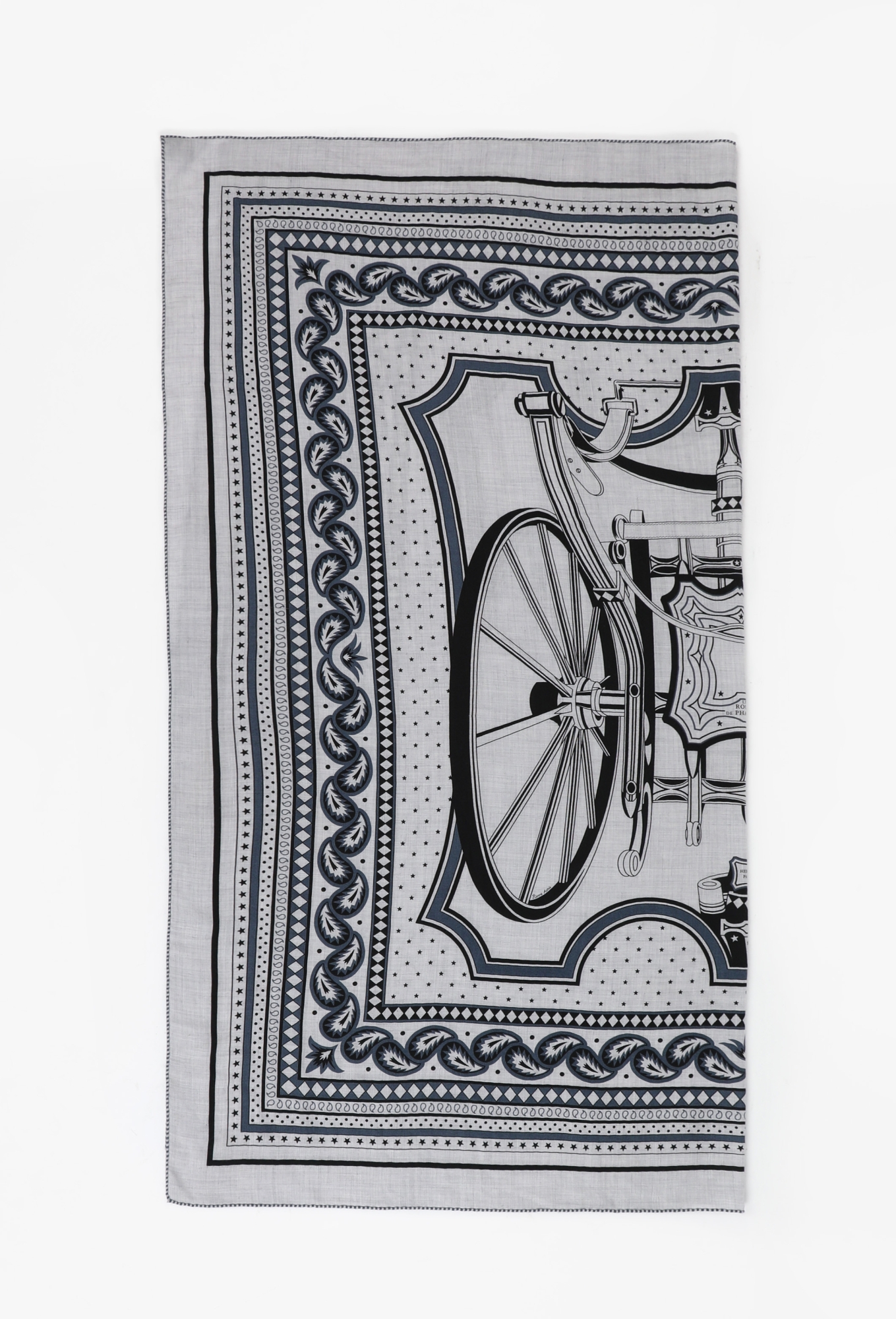 2025 'Les Roues de Phaéton' Cashmere Shawl 140cm - Hermès | ReSee