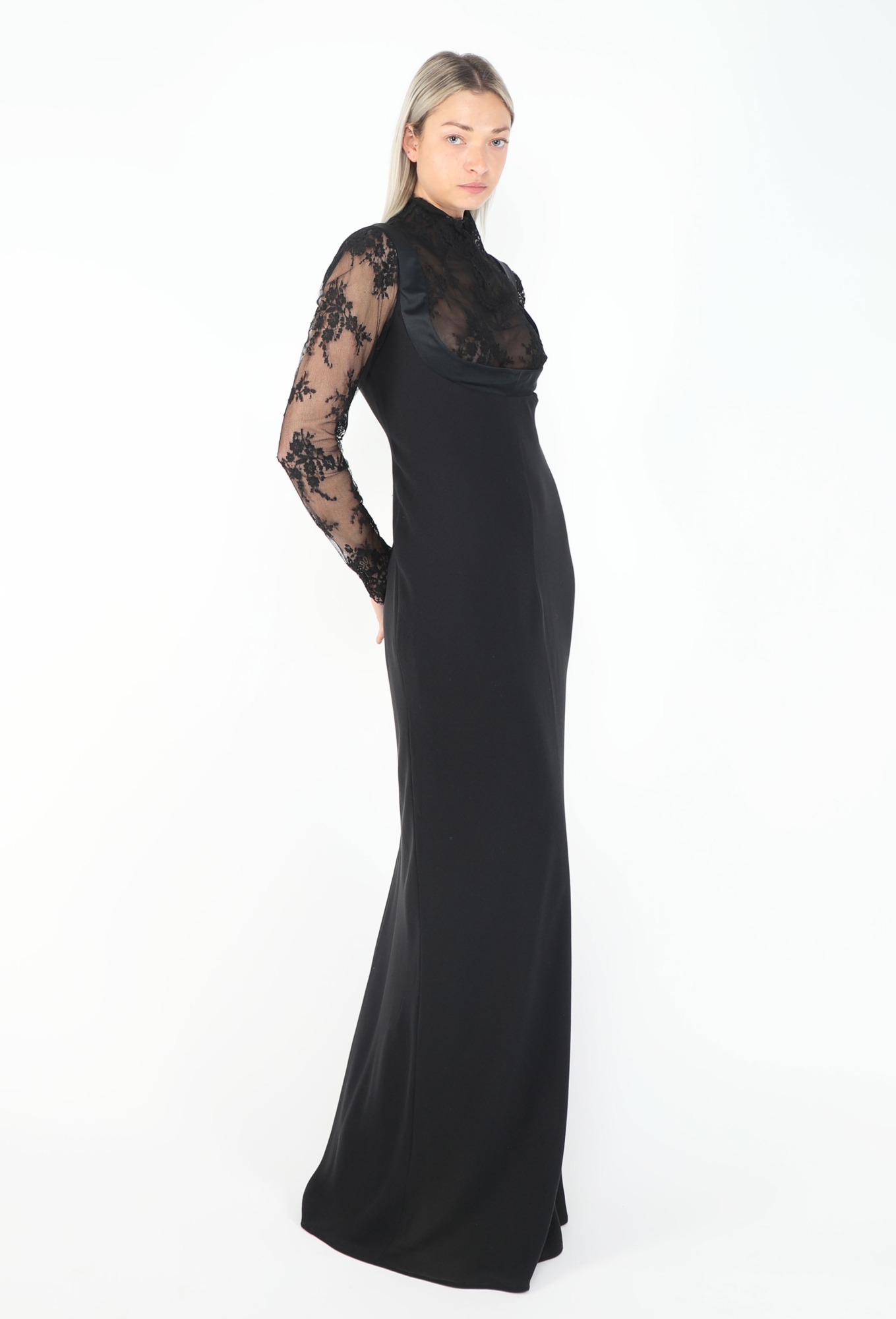 knee length dresses for ladies The Betty Dress in White Chantilly Lace 12 / White Chantilly Lace