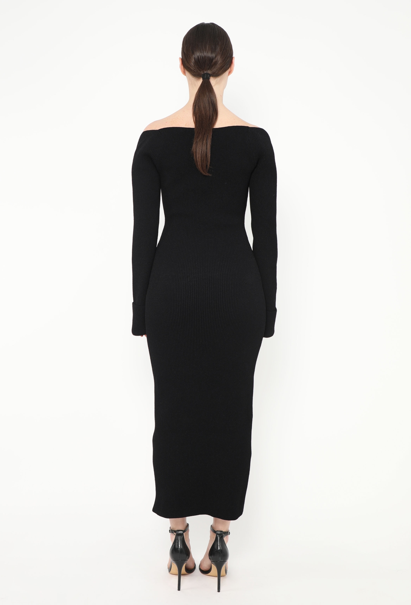 khaite beth ribbed-knit midi dress Khaite