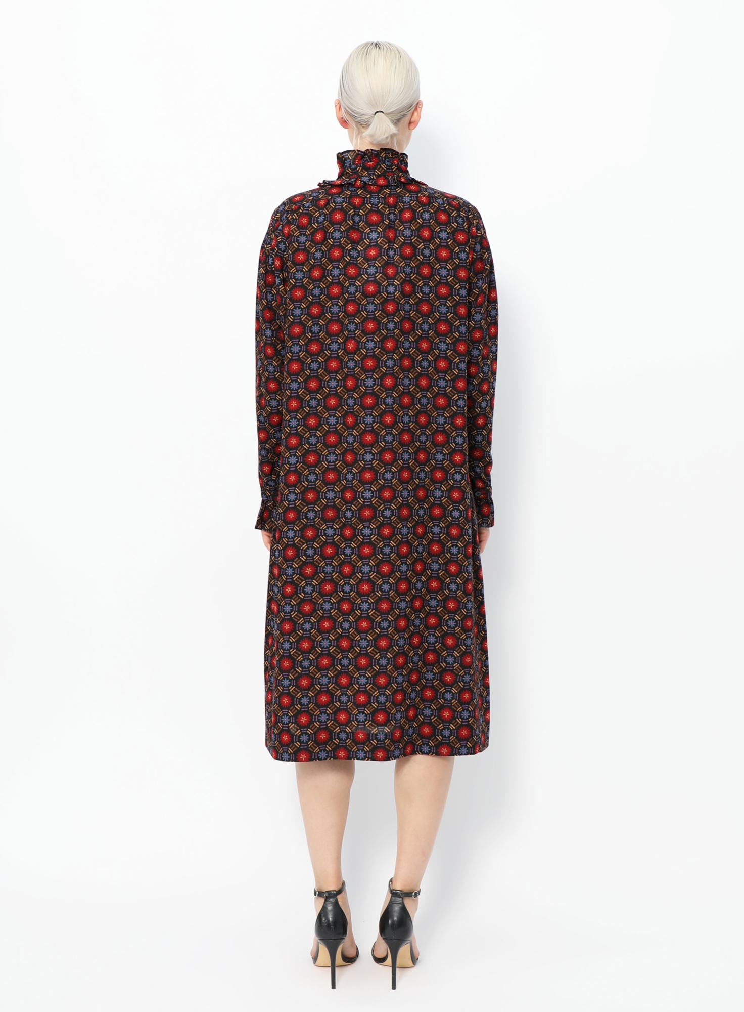 silk smock dress ASOS LUXE oversized organza mini smock dress with floral embroidery in  buttermilk