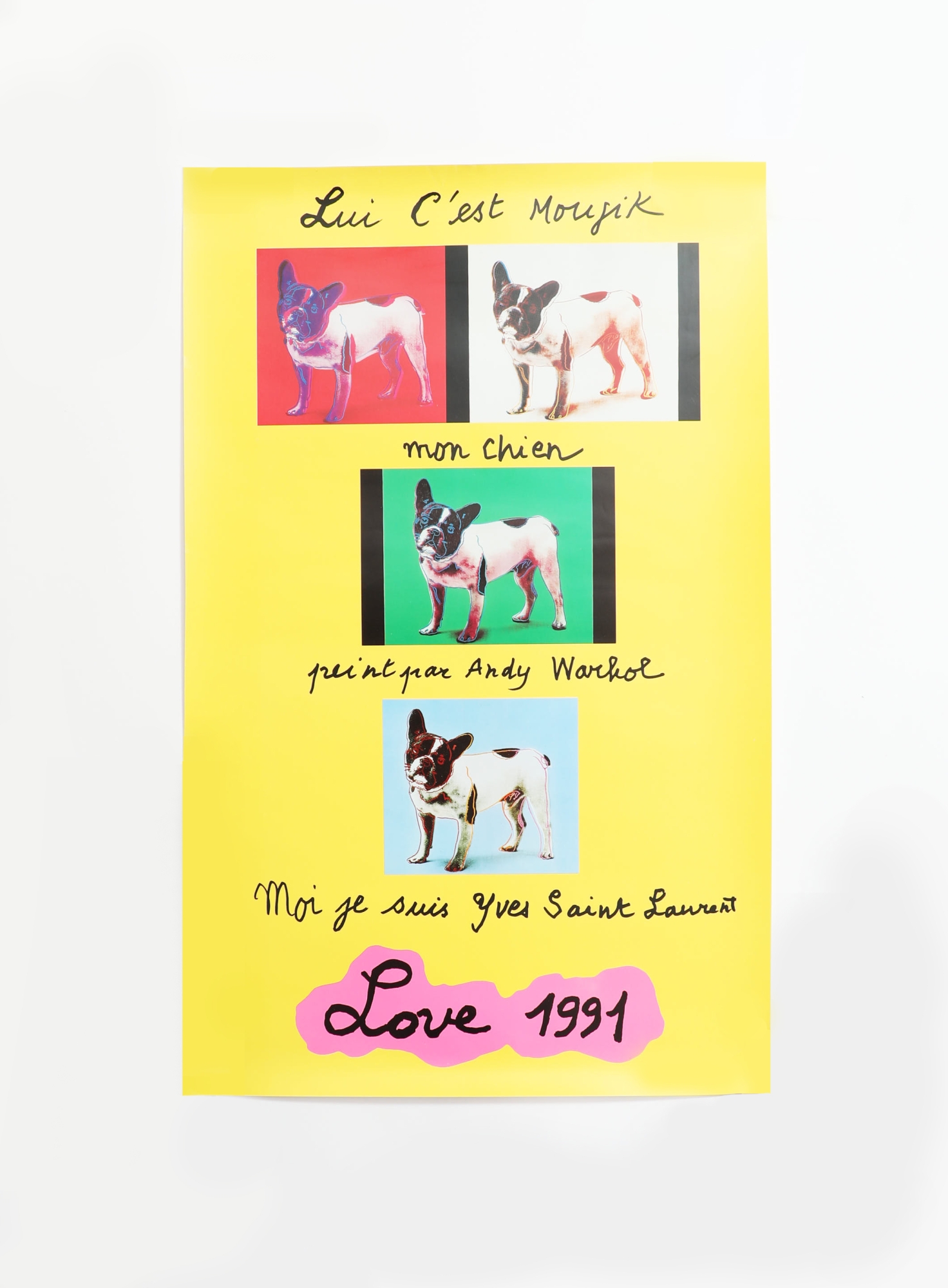 Rare 1991 Love Poster, in Original Packaging | Authentic & Vintage