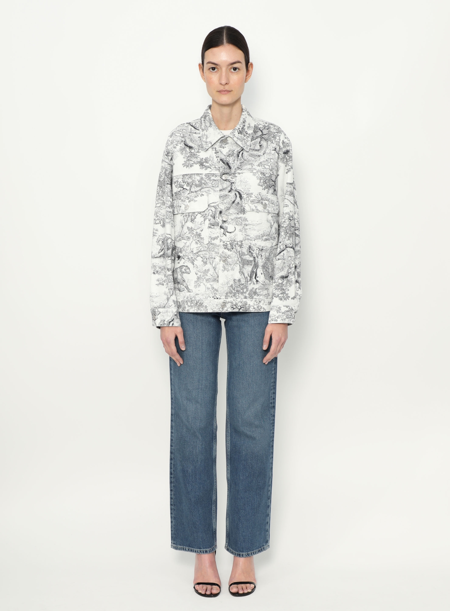 Toile de Jouy Denim Jacket | Authentic & Vintage | ReSee