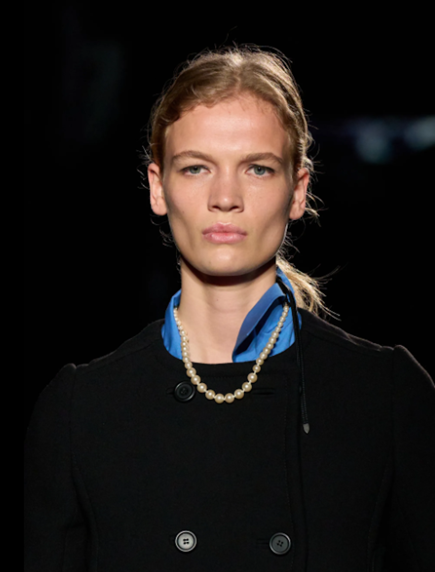 F/W 2024 Leather Pearl Necklace - Miu Miu | Authentic & Vintage