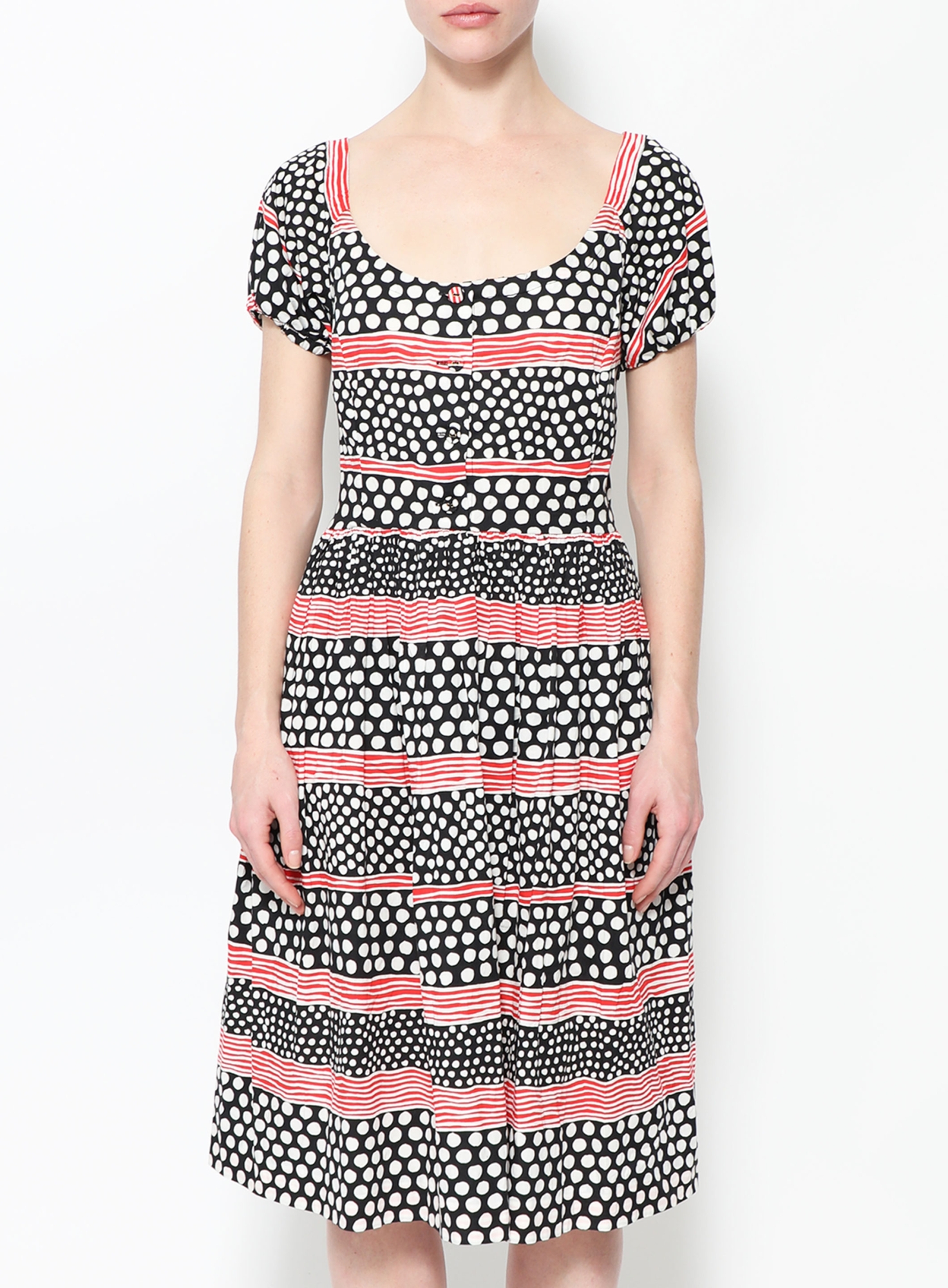 Tiered Polka Dot Cotton Dress | Authentic & Vintage | ReSee