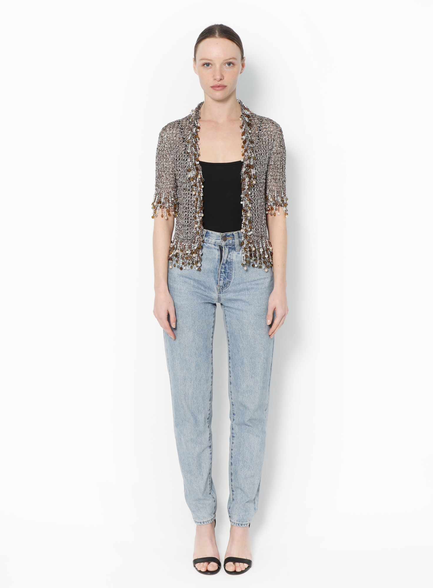 Iridescent Embellished Crochet Top | Authentic & Vintage | ReSee