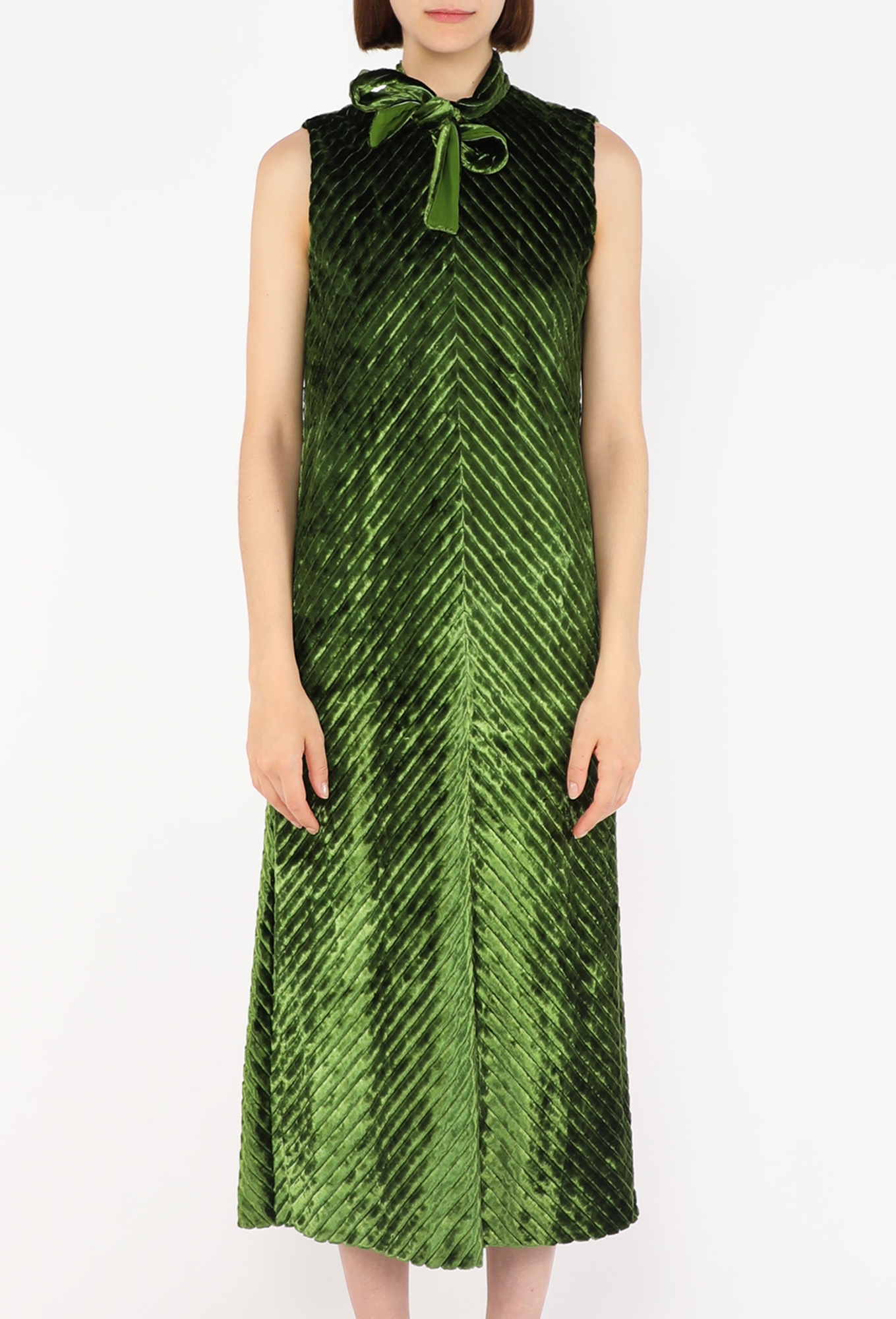 green prada dress Chevron Velvet Dress, S/S 2020 - homecoming-dresses