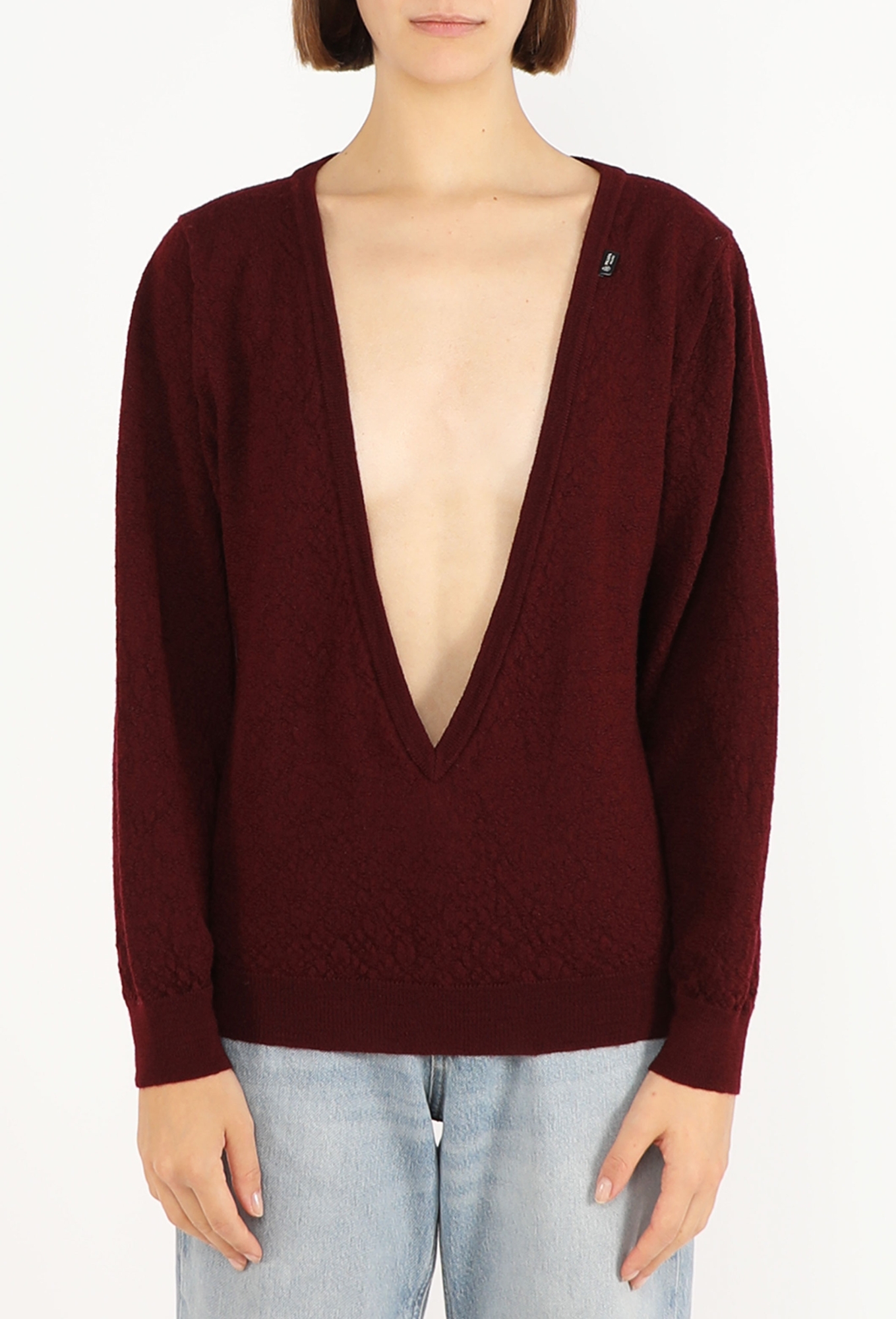 Plunging Knit Sweater, S/S 2026 - Prada | ReSee