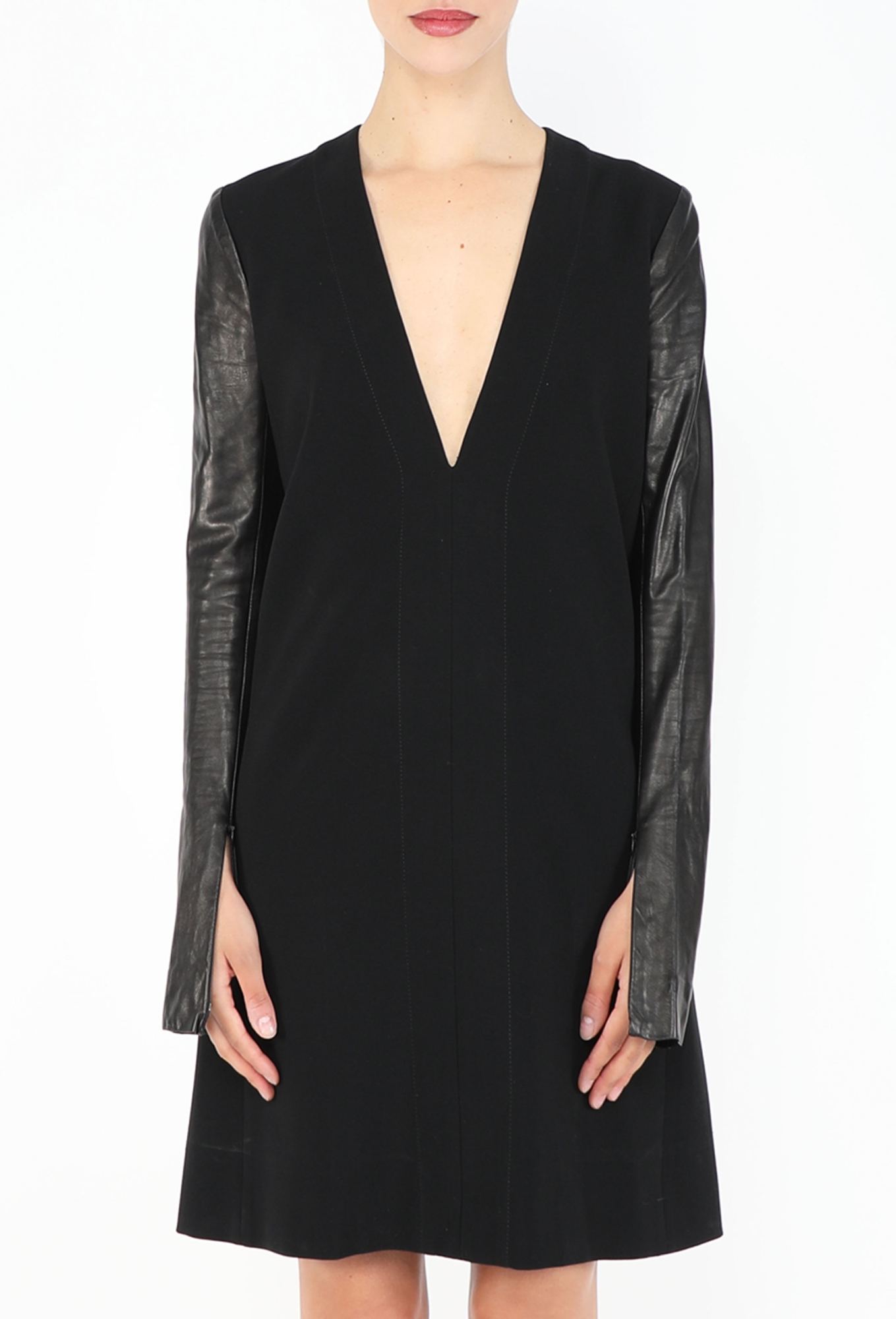a line black midi dress Black Polka Dot Tulle A-Line Midi Dress main image 1