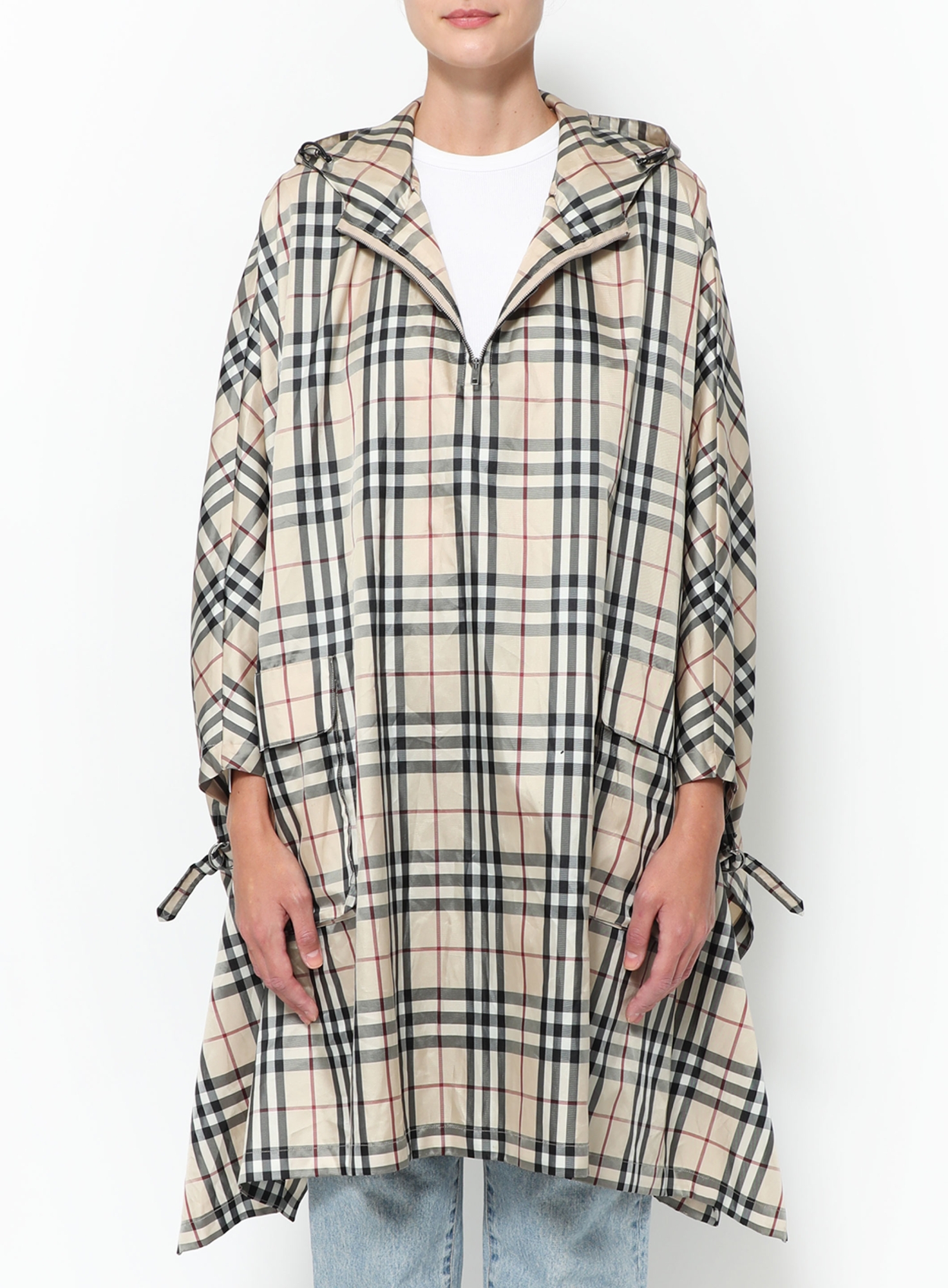 Nova' Plaid Hooded Poncho | ReSee