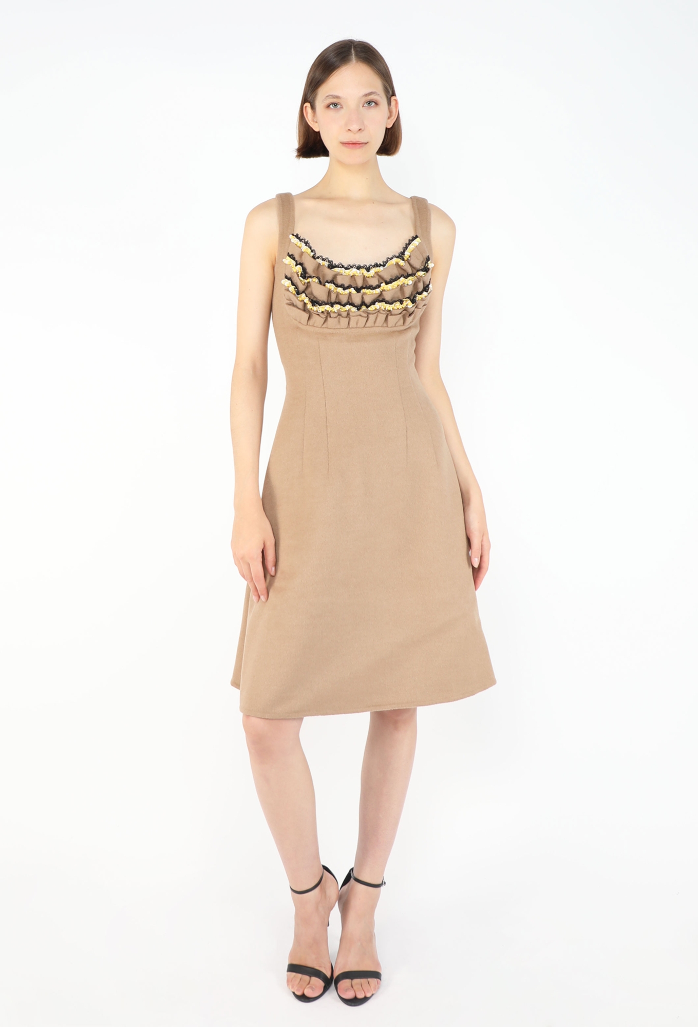 Embellished Lace Bib Dress, F/W 2010 - Prada | ReSee