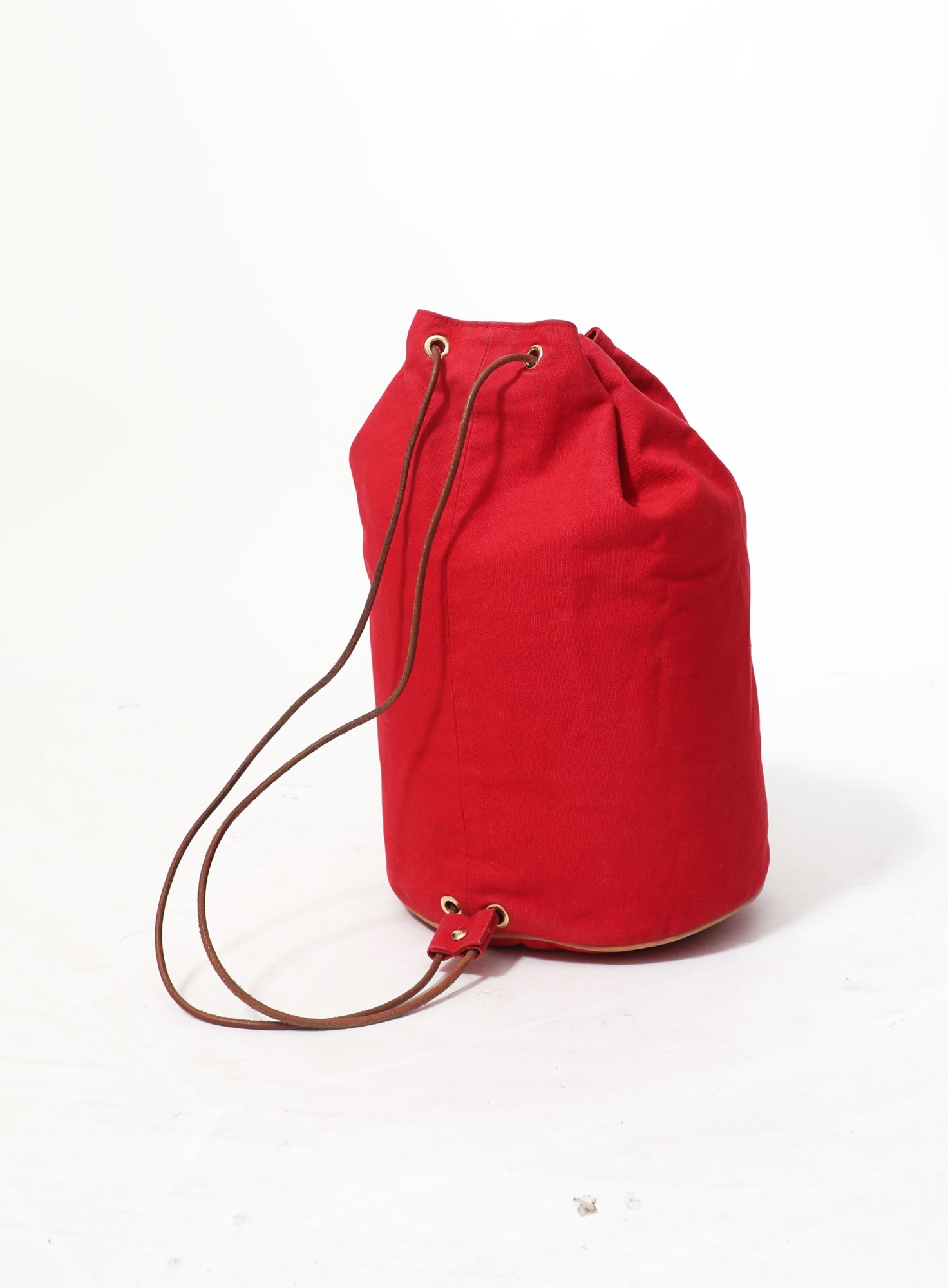 Hermes Polochon Mimil backpack Red Drawstring Bucket Bag ? Red Canvas Polochon Backpack - Hermès | Authentic & Vintage  main image 3