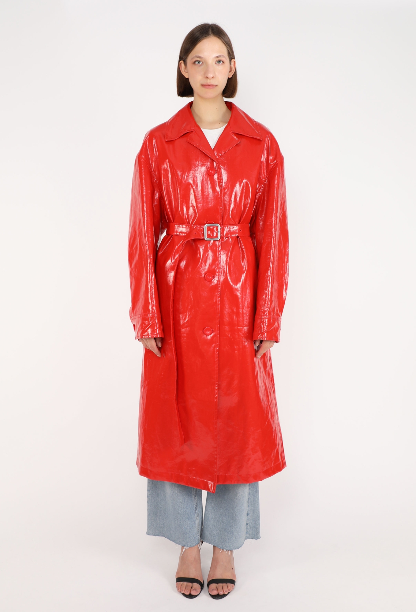 【最終値下げ】design trench coat sullen Patent Linen Trench Coat, S/S 2025 - Jil Sander | ReSee