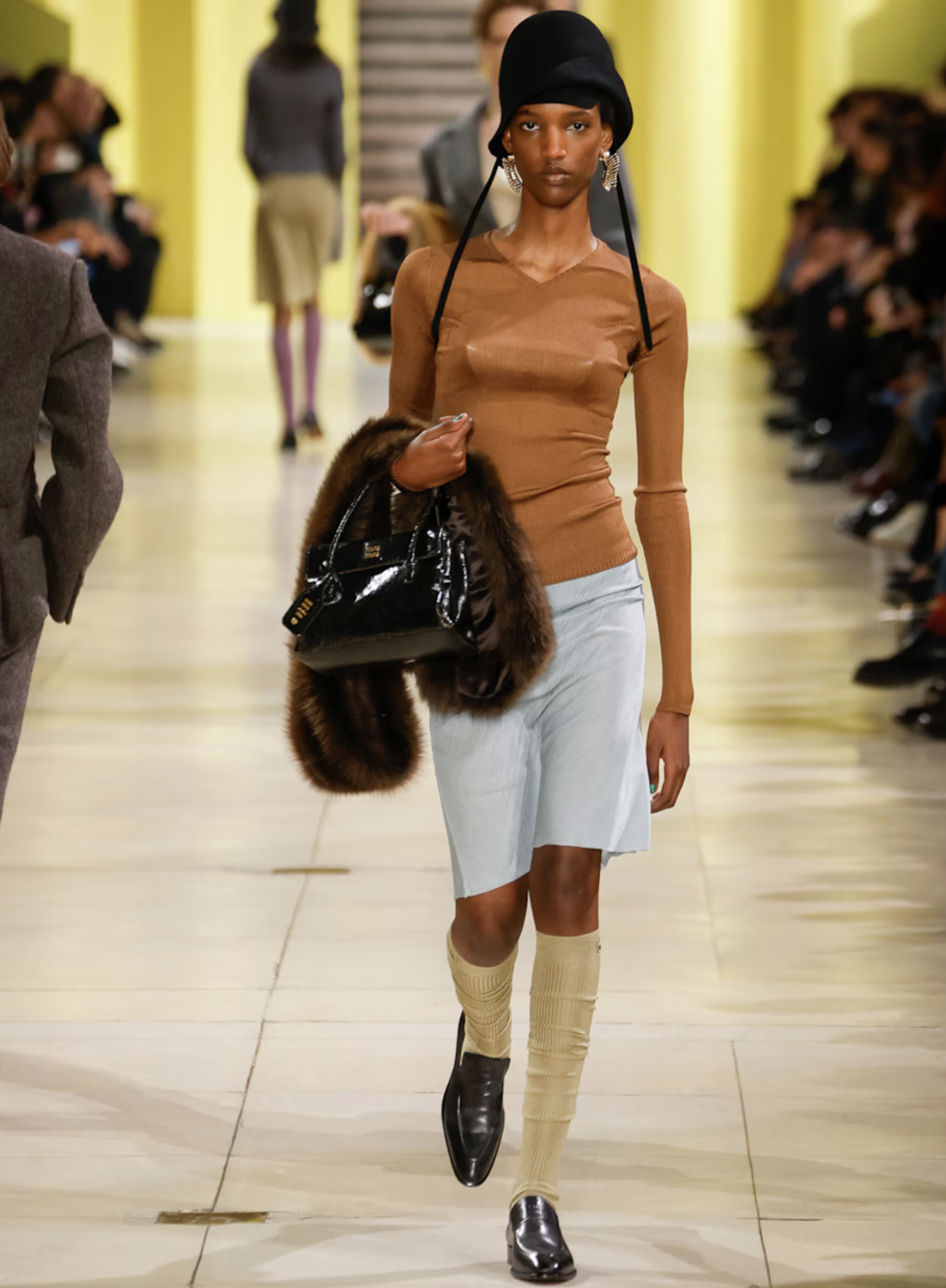 F/W 2025 Ribbed Silk Top - Miu Miu | ReSee