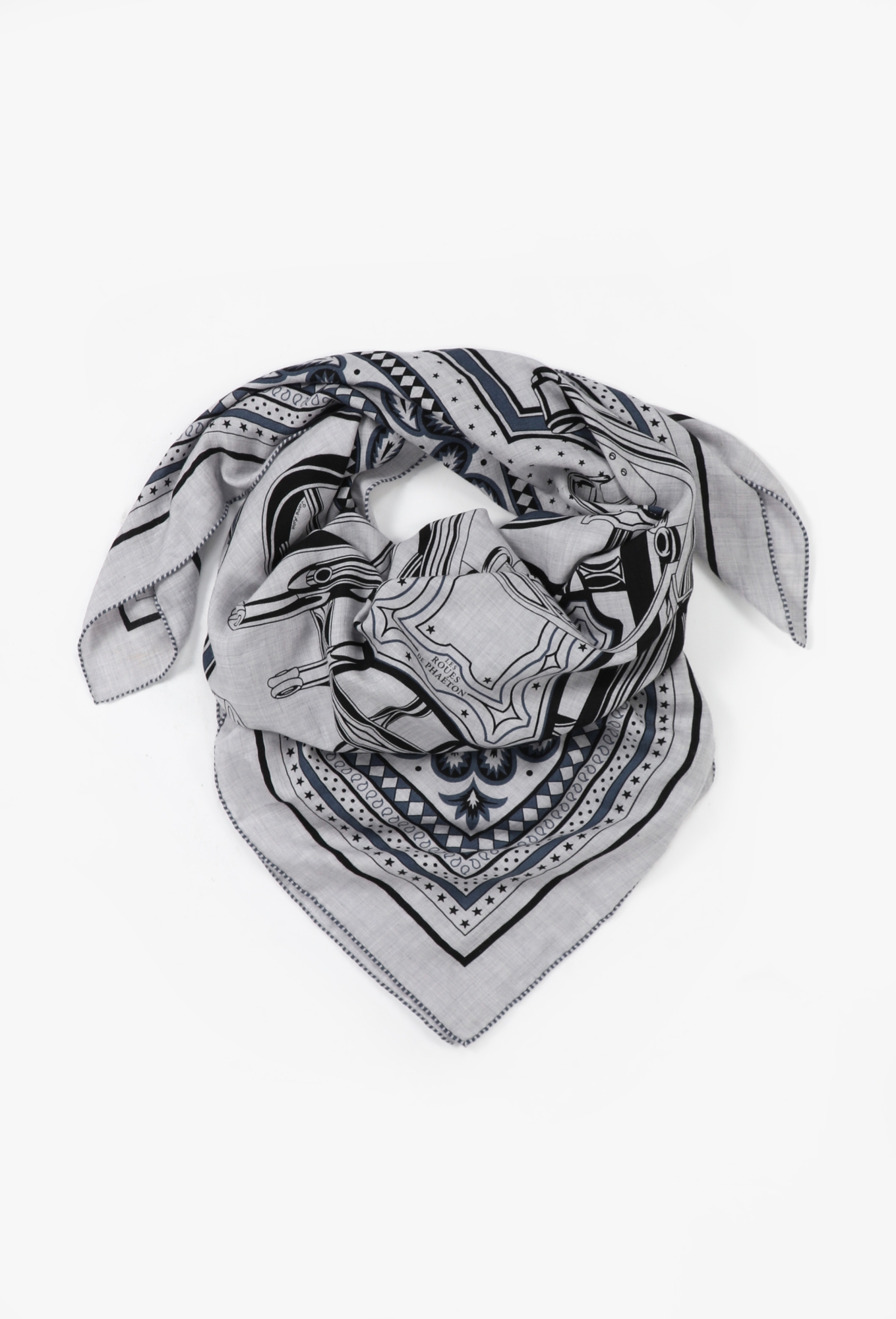 2025 'Les Roues de Phaéton' Cashmere Shawl 140cm - Hermès | ReSee