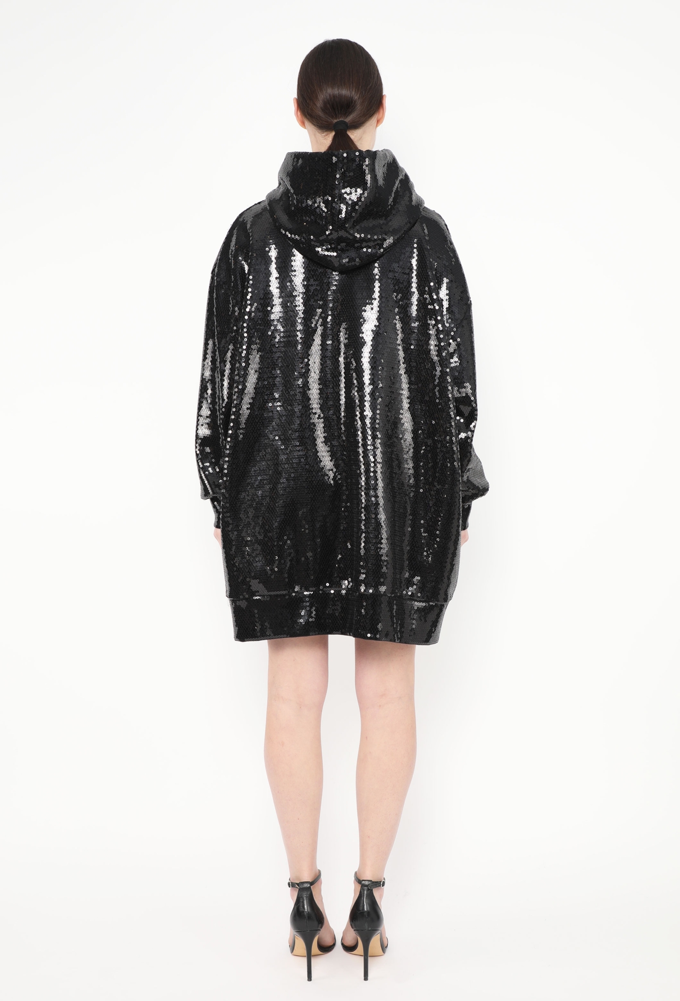 glitter hoodie dress Studded Hoodie Dress main image 1