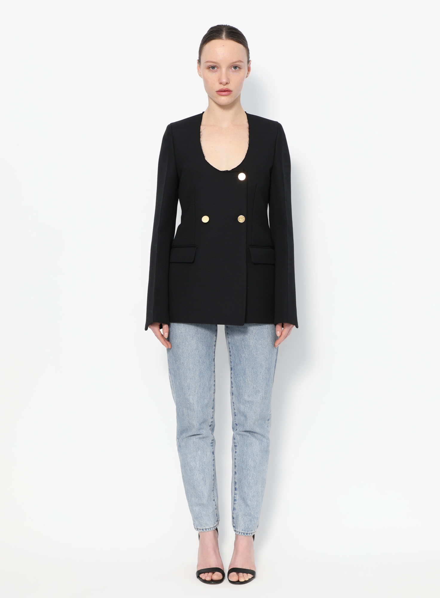 Scoop Neck Blazer | Authentic & Vintage | ReSee
