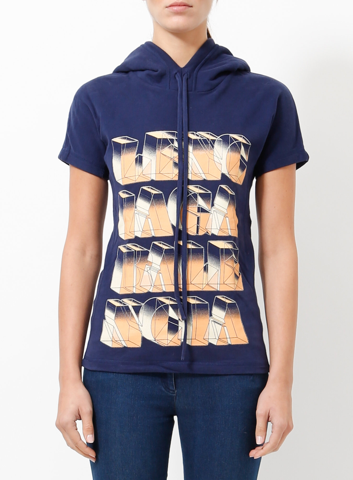 BALENCIAGA 2012 トップス Spring 2012 Hooded Graphic Top - Balenciaga | ReSee