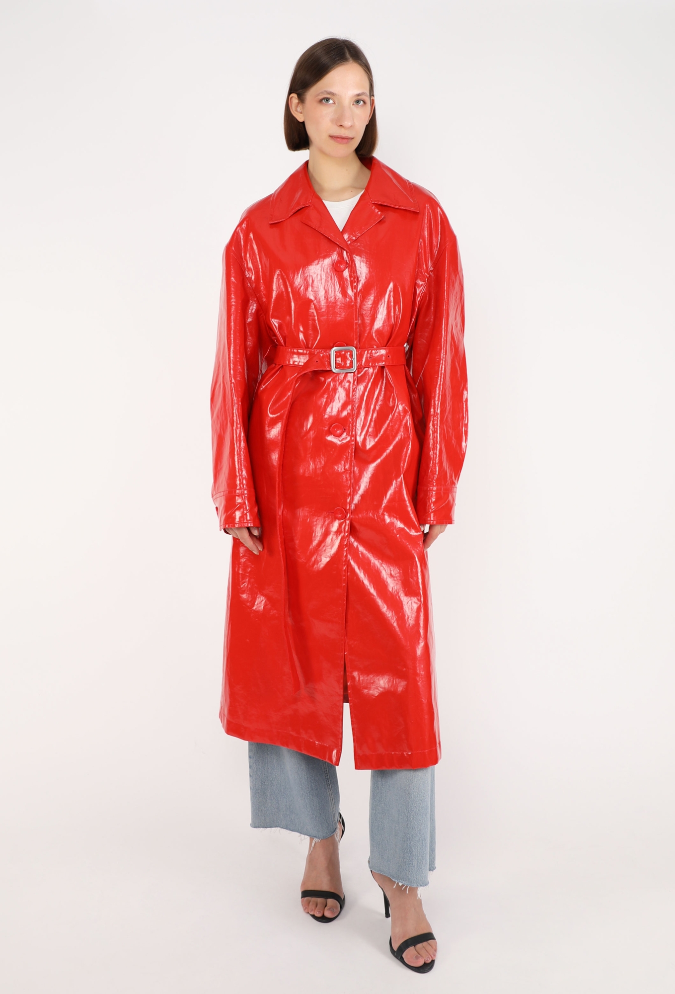 Patent Linen Trench Coat, S/S 2025 - Jil Sander | ReSee